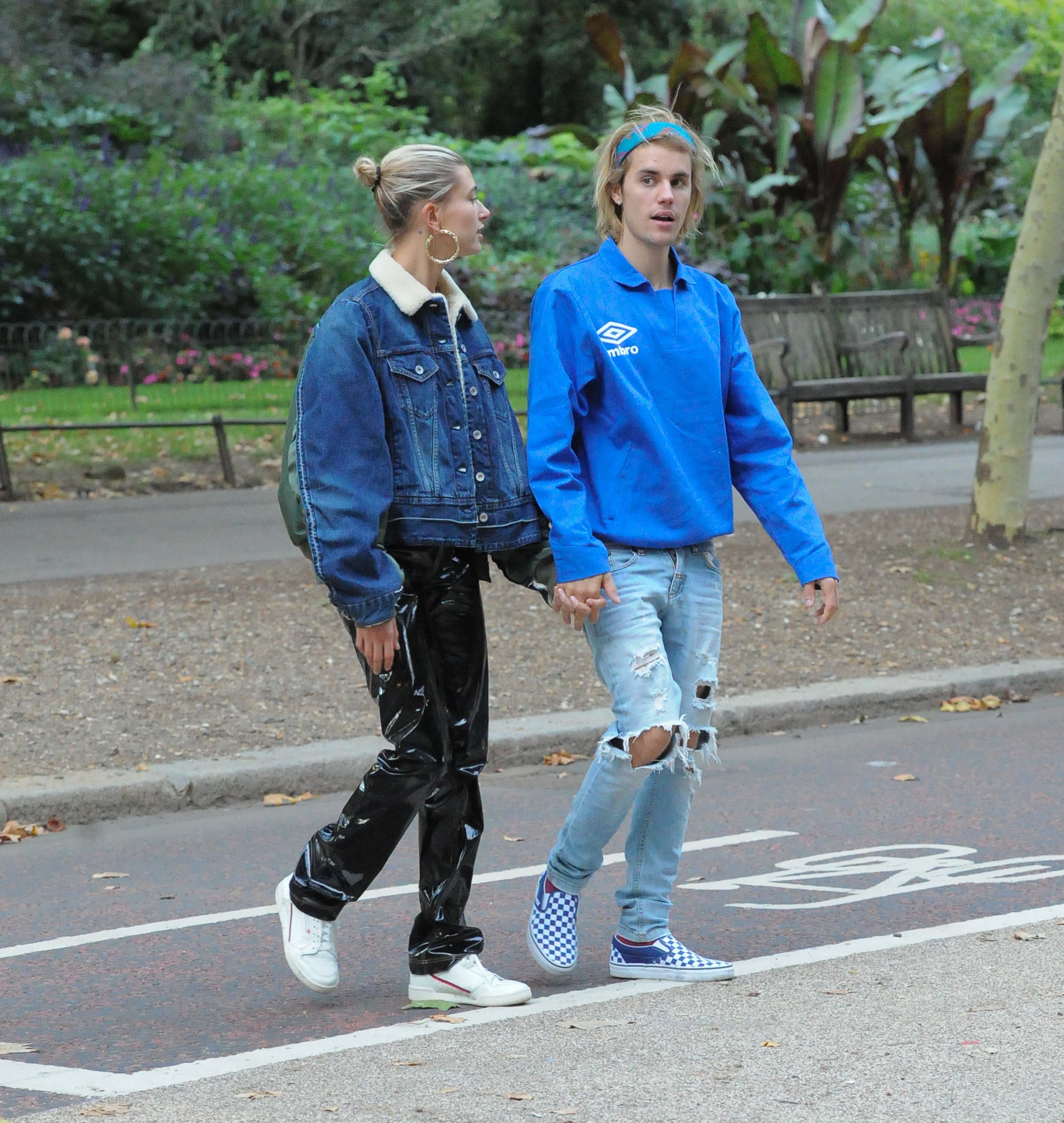 Hailey Baldwin and Justin Bieber out and about