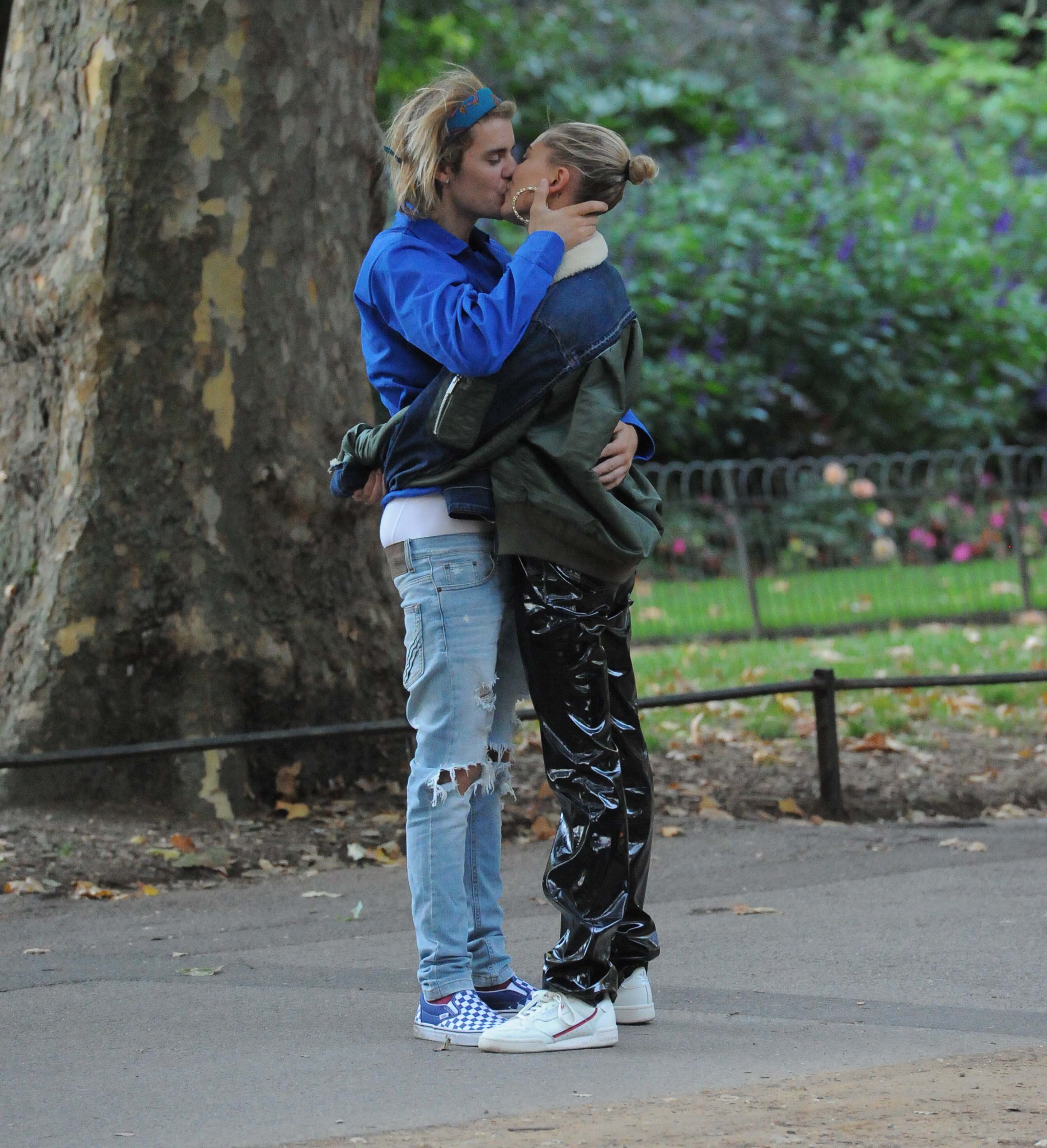 Hailey Baldwin and Justin Bieber out and about