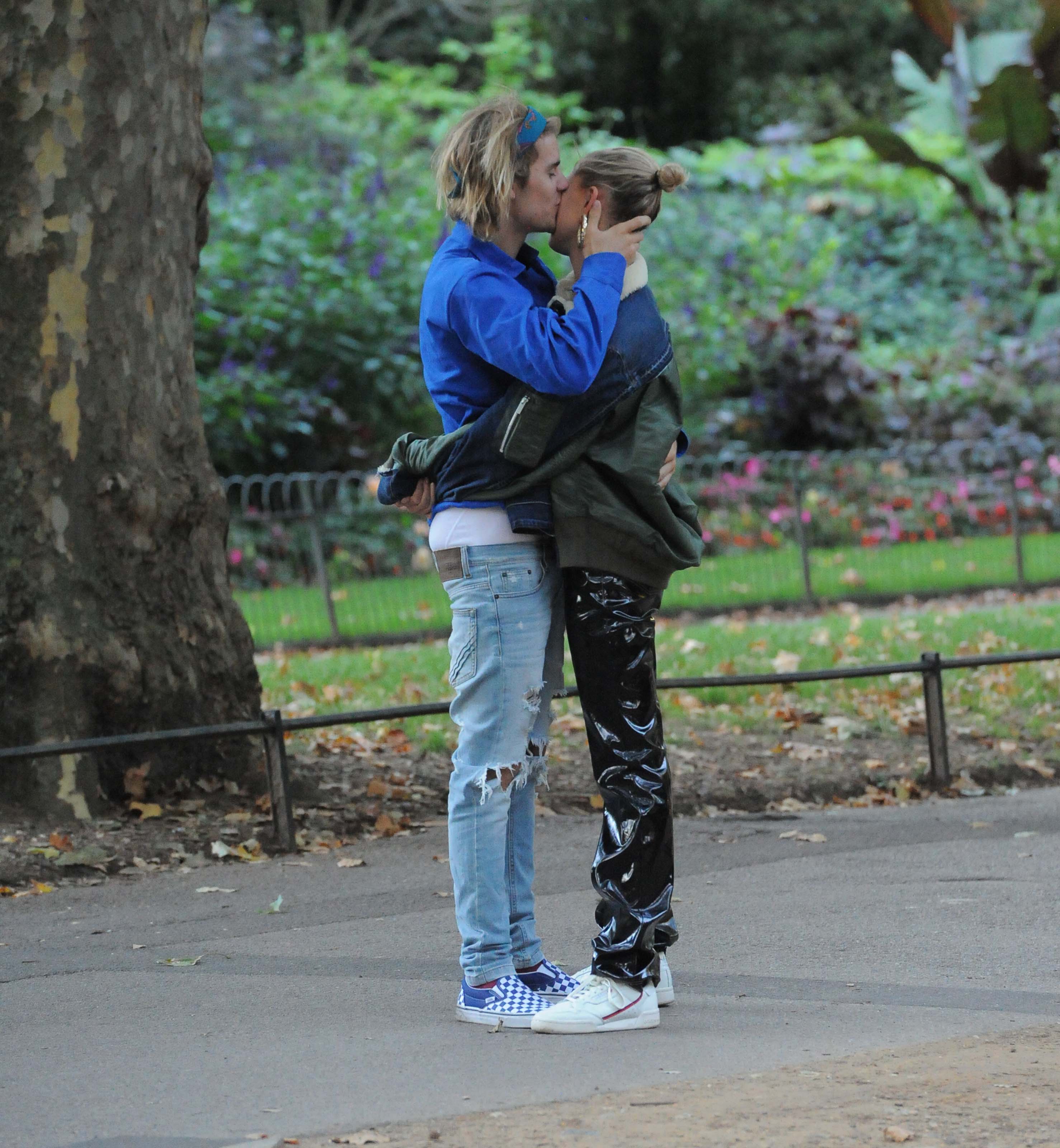 Hailey Baldwin and Justin Bieber out and about