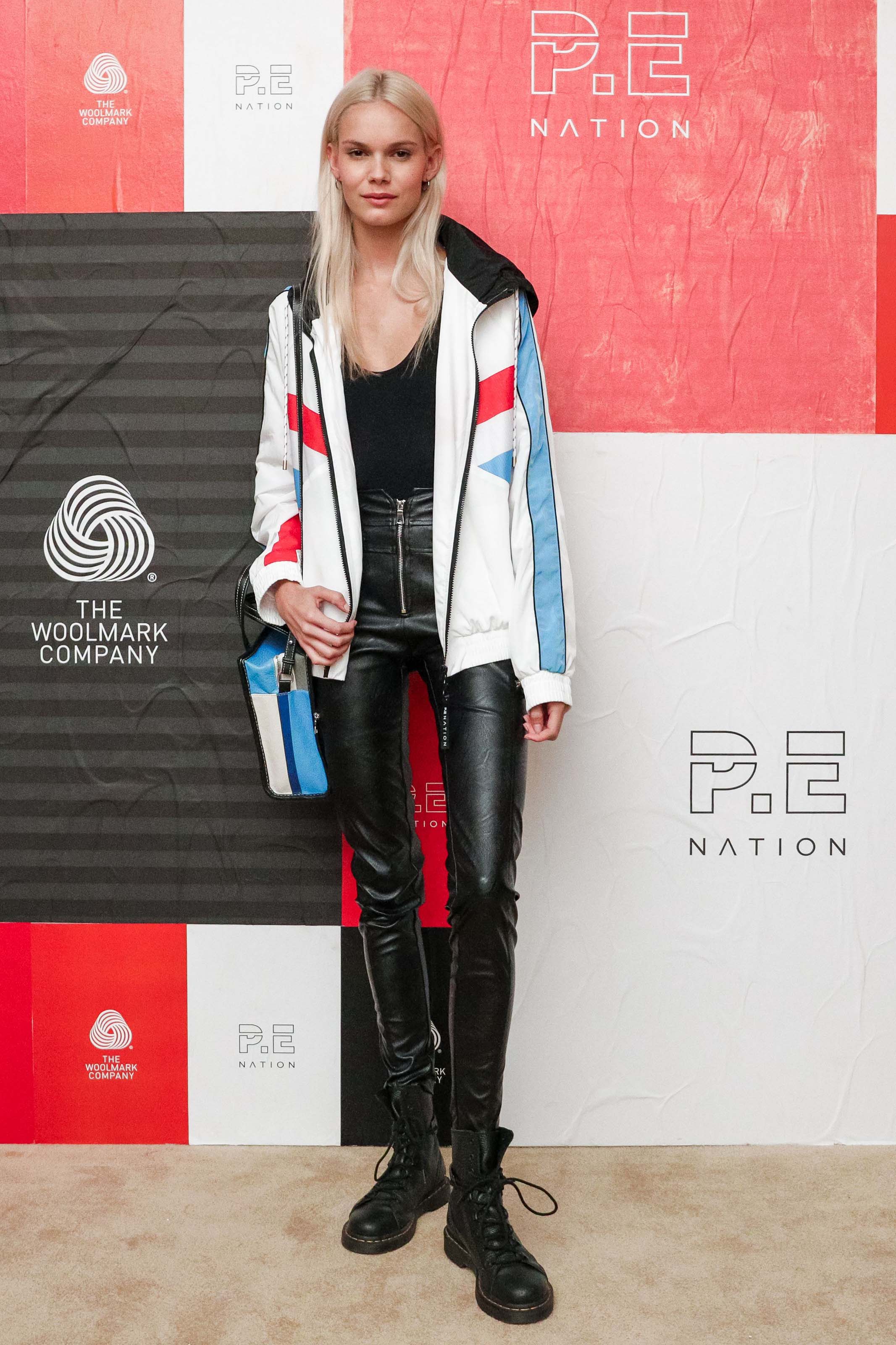 Kendall Visser & Olivia Perez attend P.E Nation X Woolmark dinner