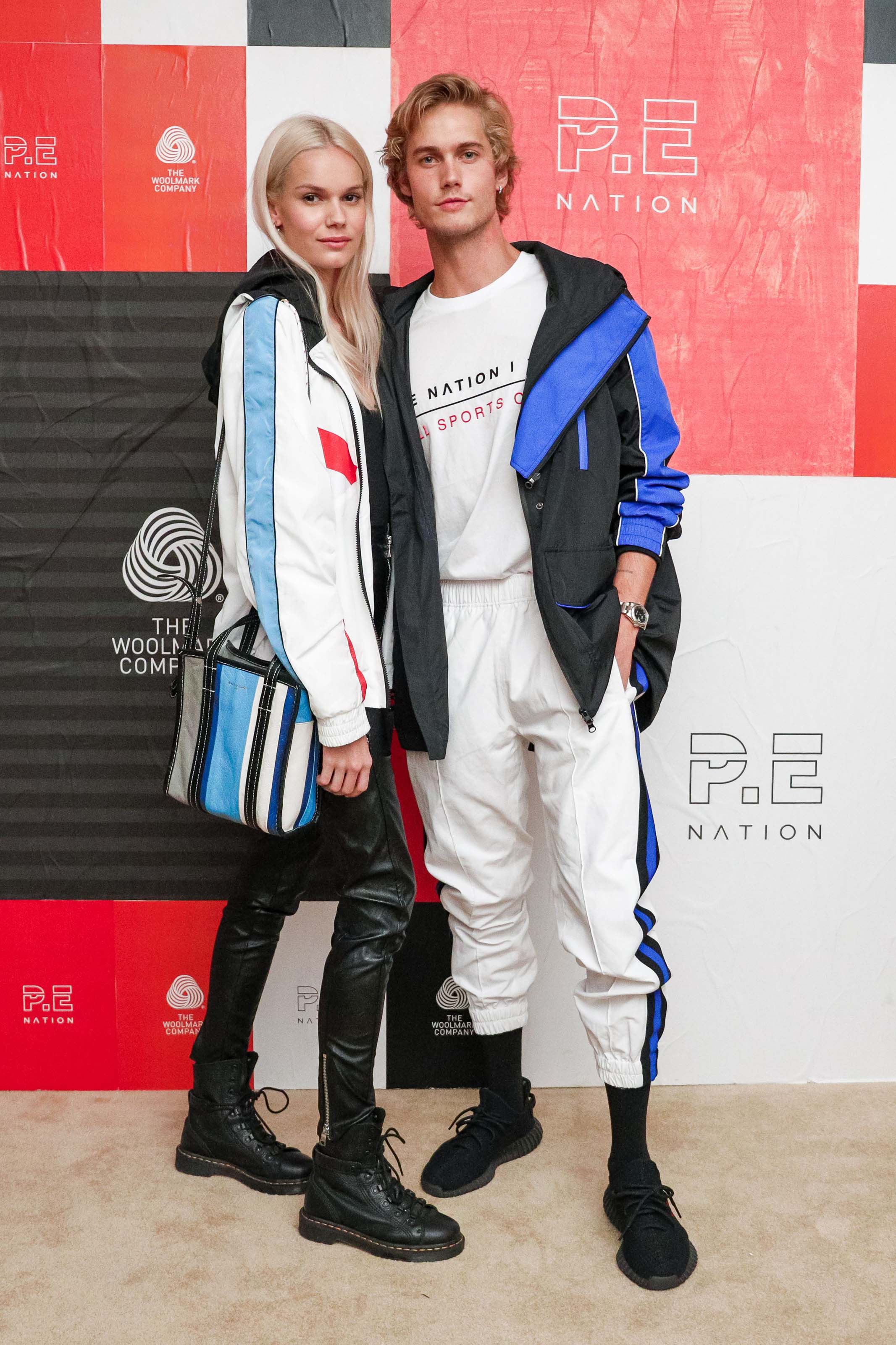 Kendall Visser & Olivia Perez attend P.E Nation X Woolmark dinner