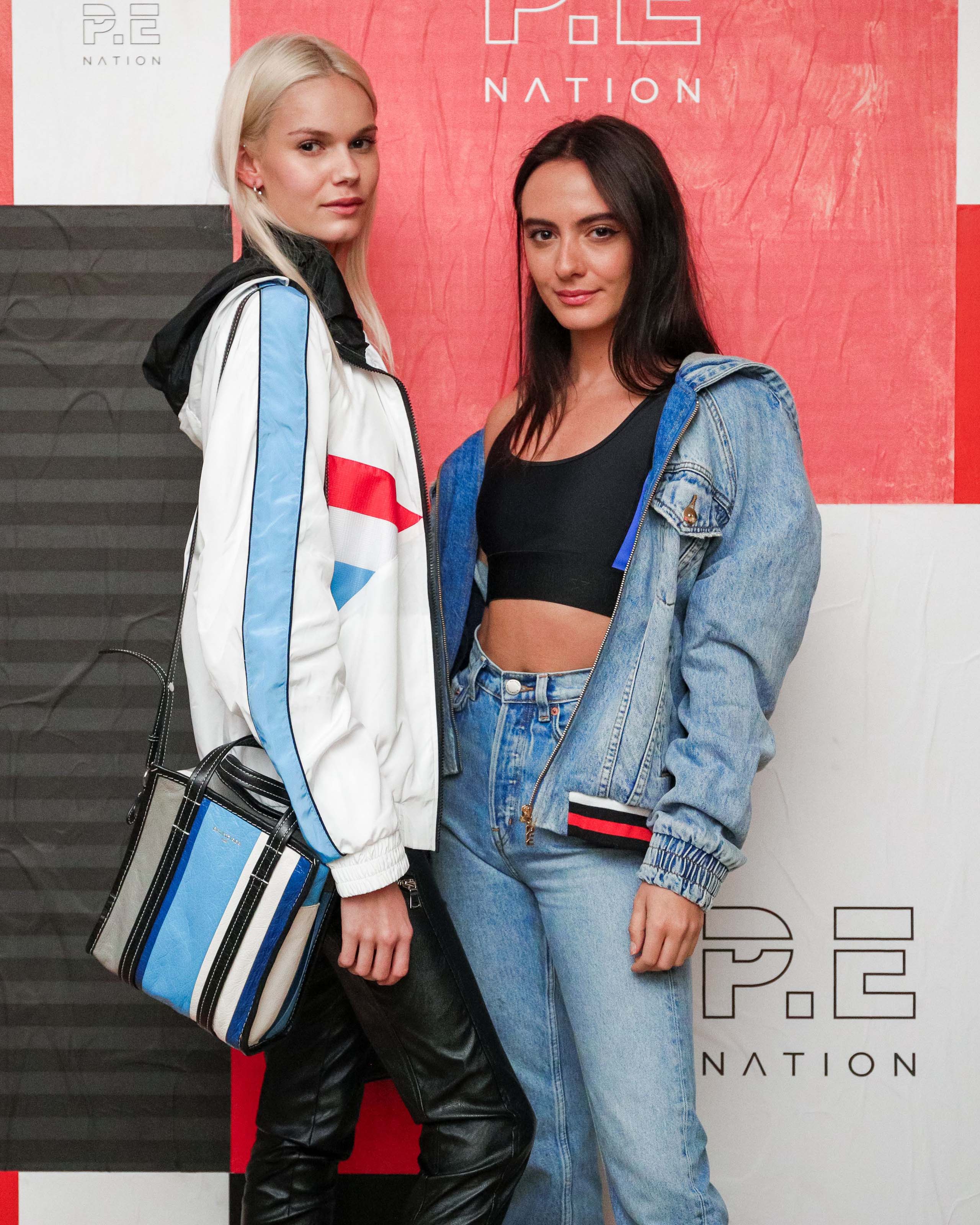 Kendall Visser & Olivia Perez attend P.E Nation X Woolmark dinner