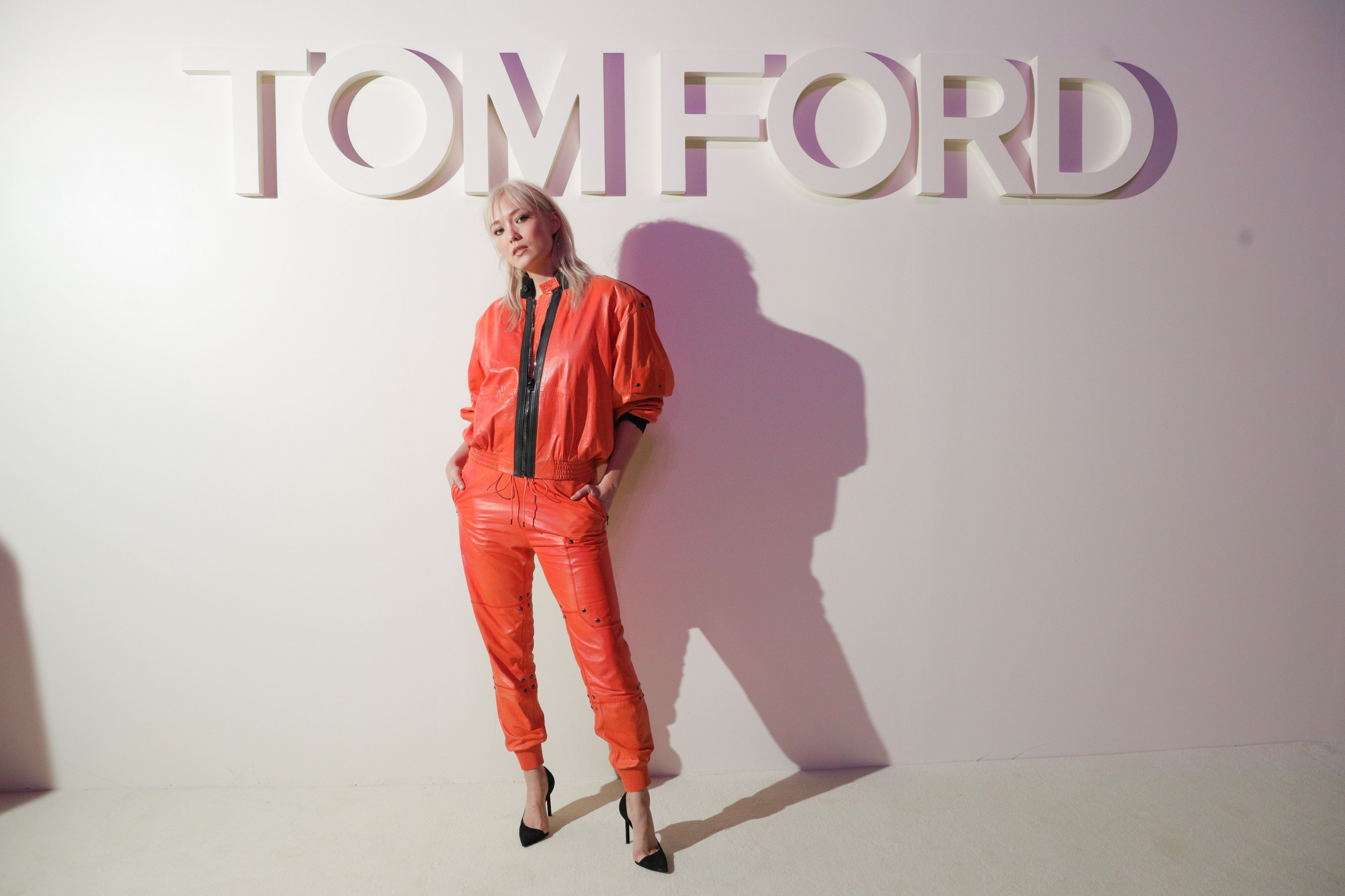 Pom Klementieff attends Tom Ford show