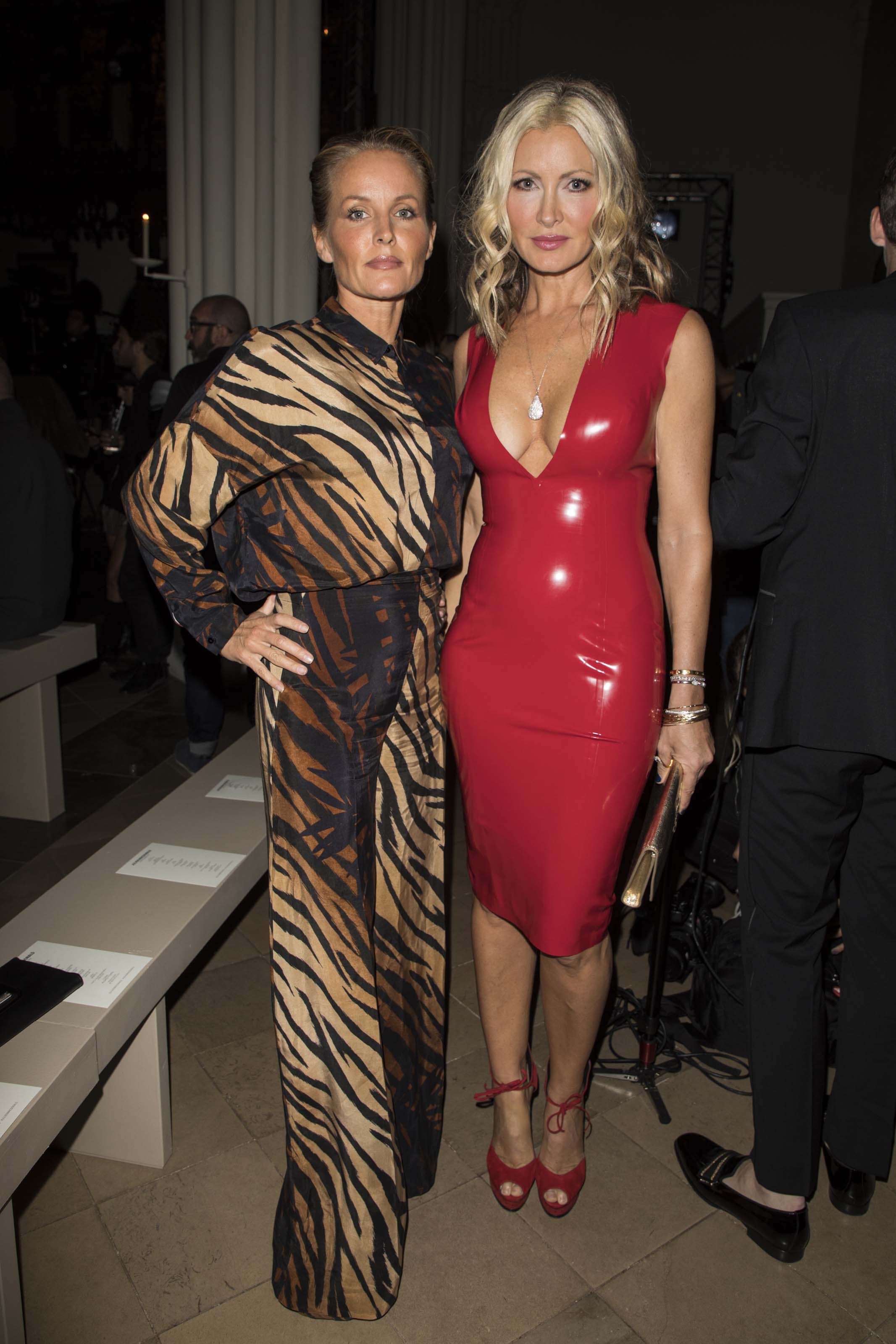 Caprice Bourret attends Julien Macdonald show