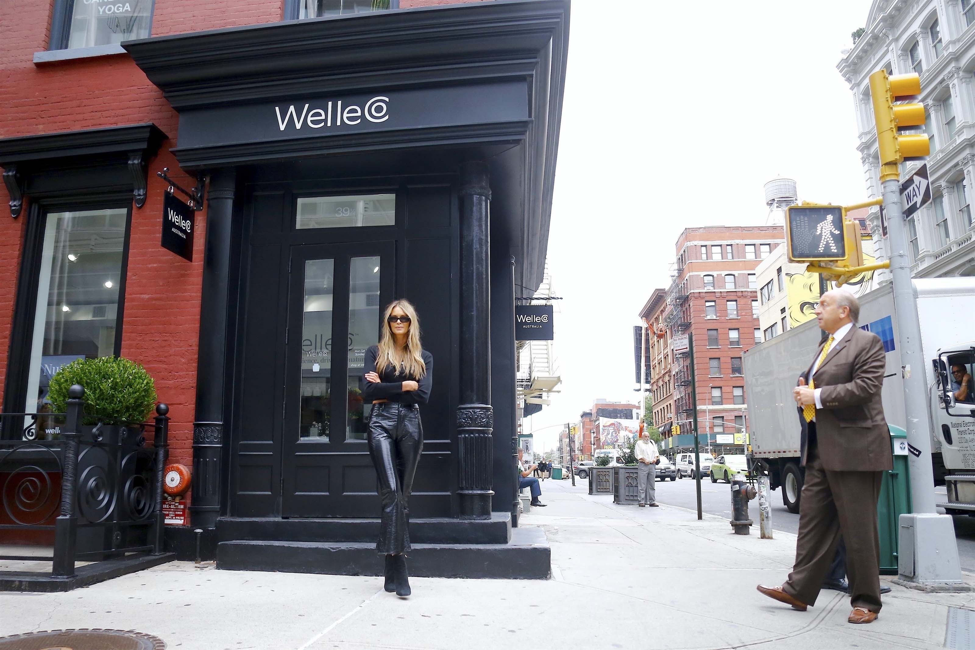 Elle Macpherson going to her store Welleco on it’s opening day