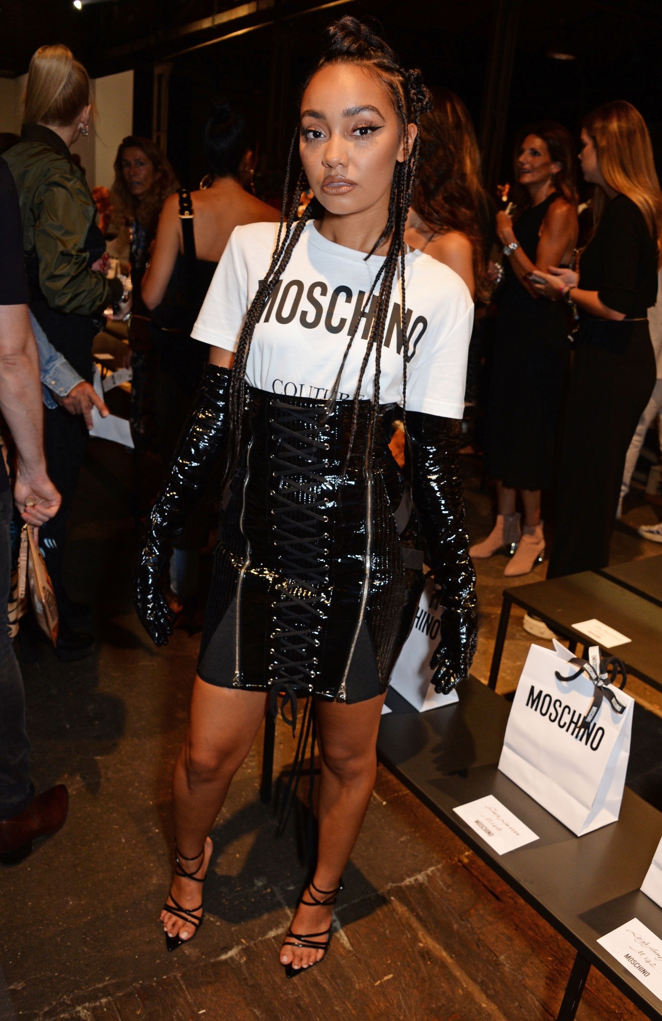 Leigh-Anne Pinnock attends Moschino SS19 Show