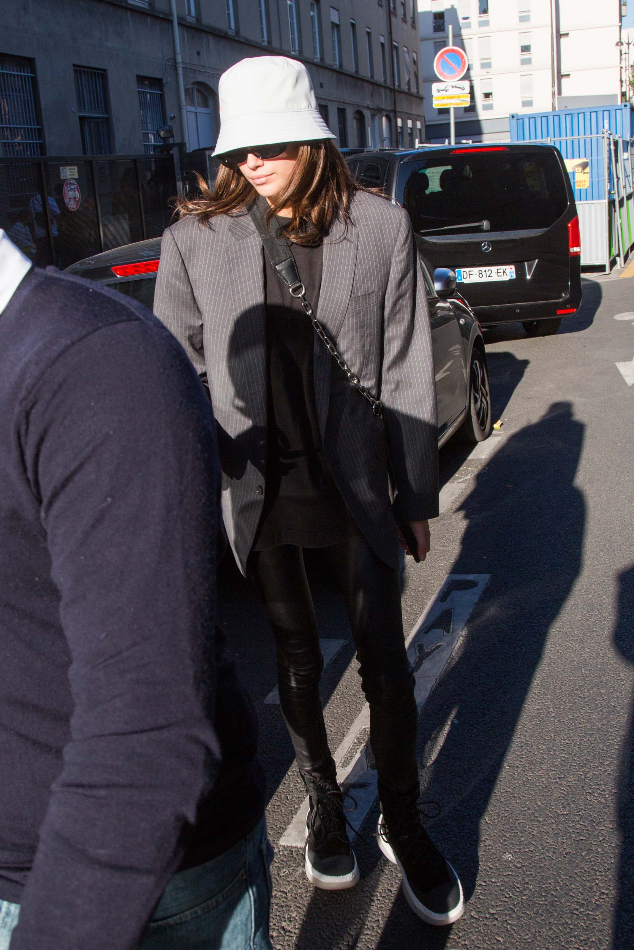 Kaia Gerber leaves her hotel in Paris