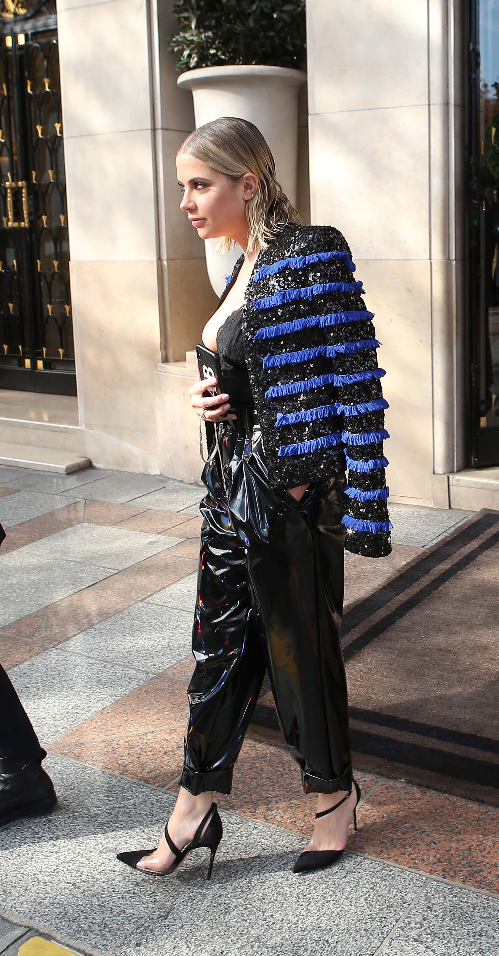 Ashley Benson at the Balmain show