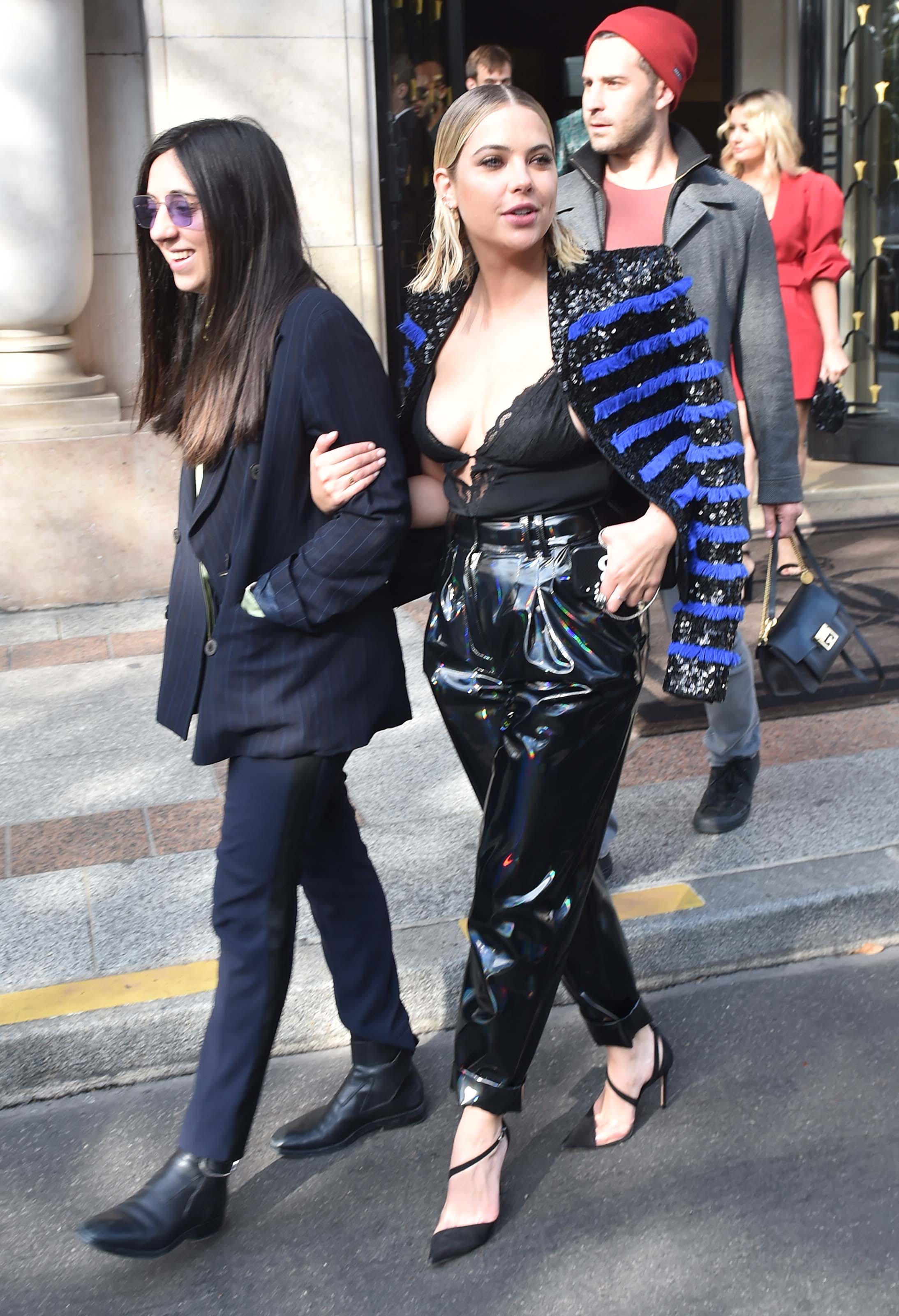 Ashley Benson at the Balmain show