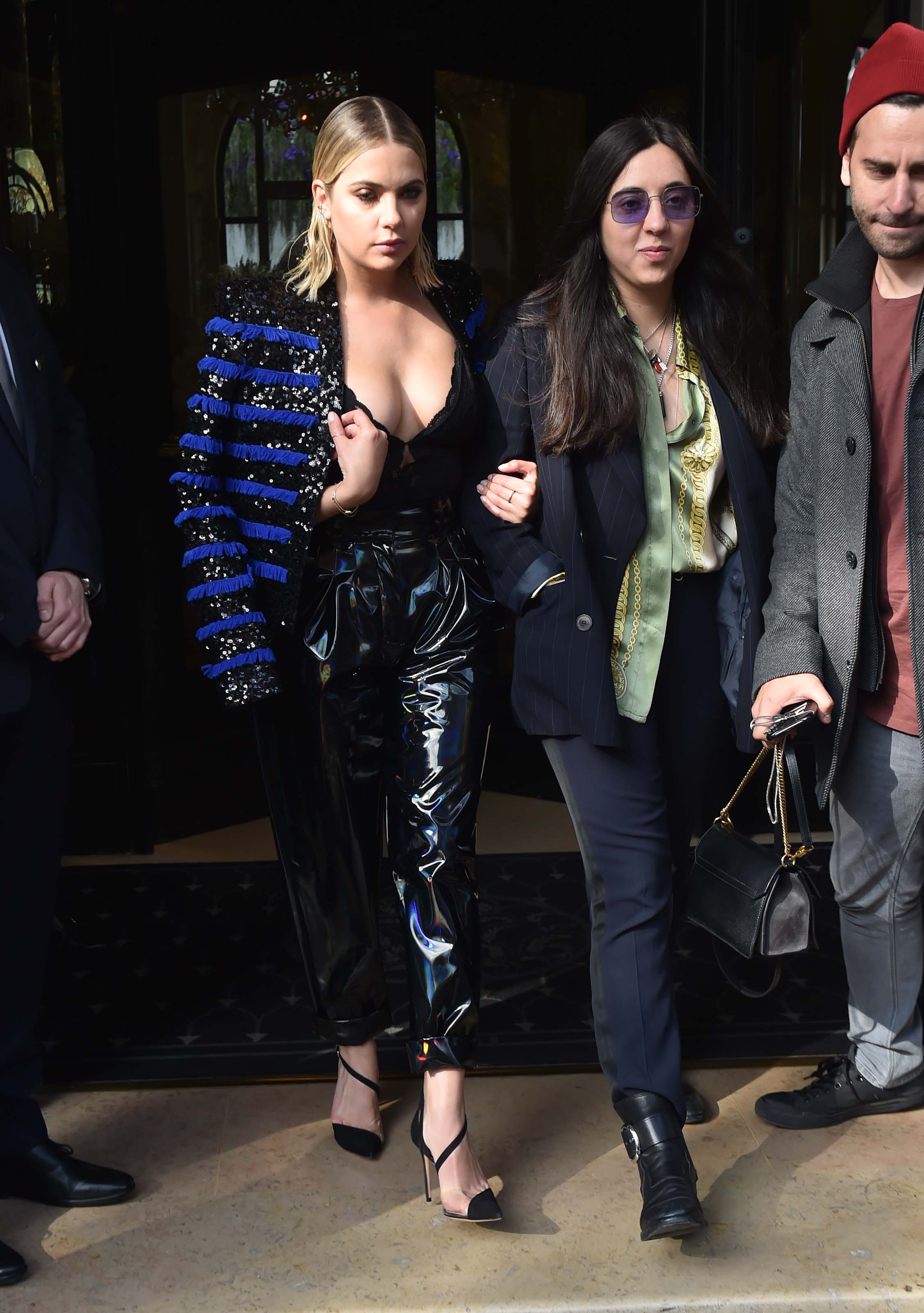 Ashley Benson at the Balmain show