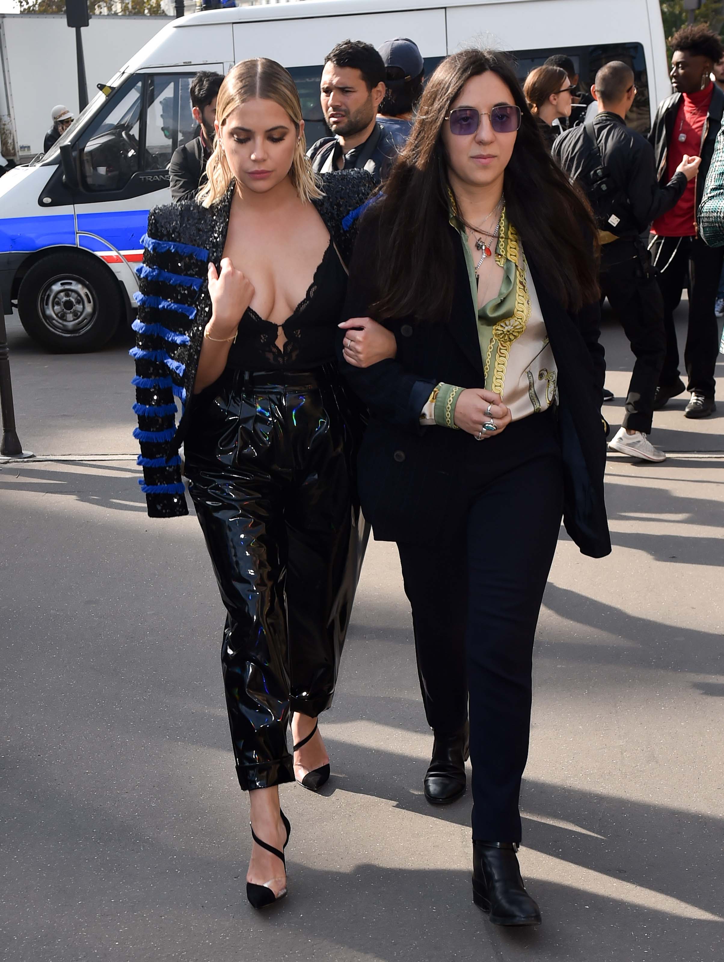 Ashley Benson at the Balmain show