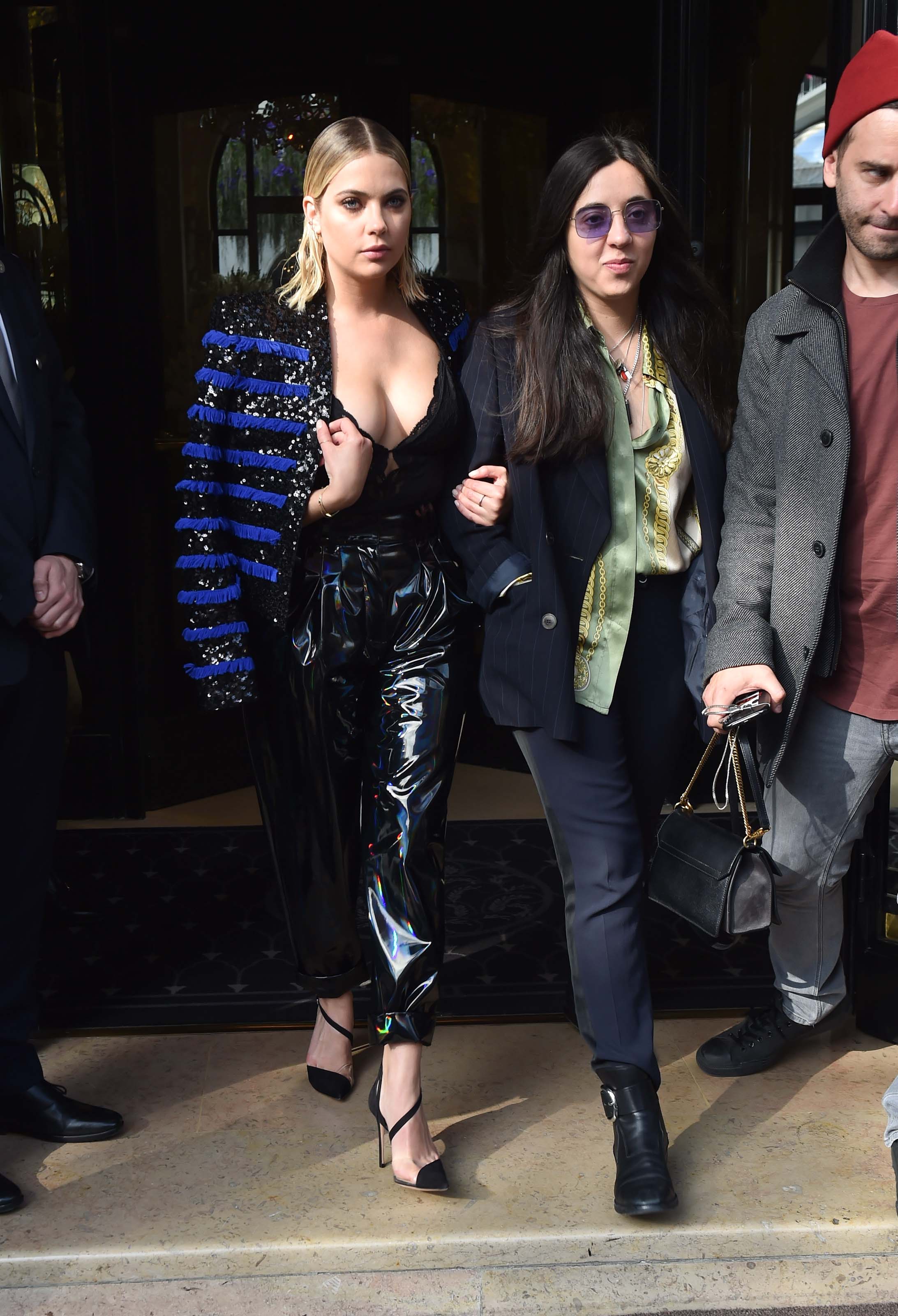 Ashley Benson at the Balmain show