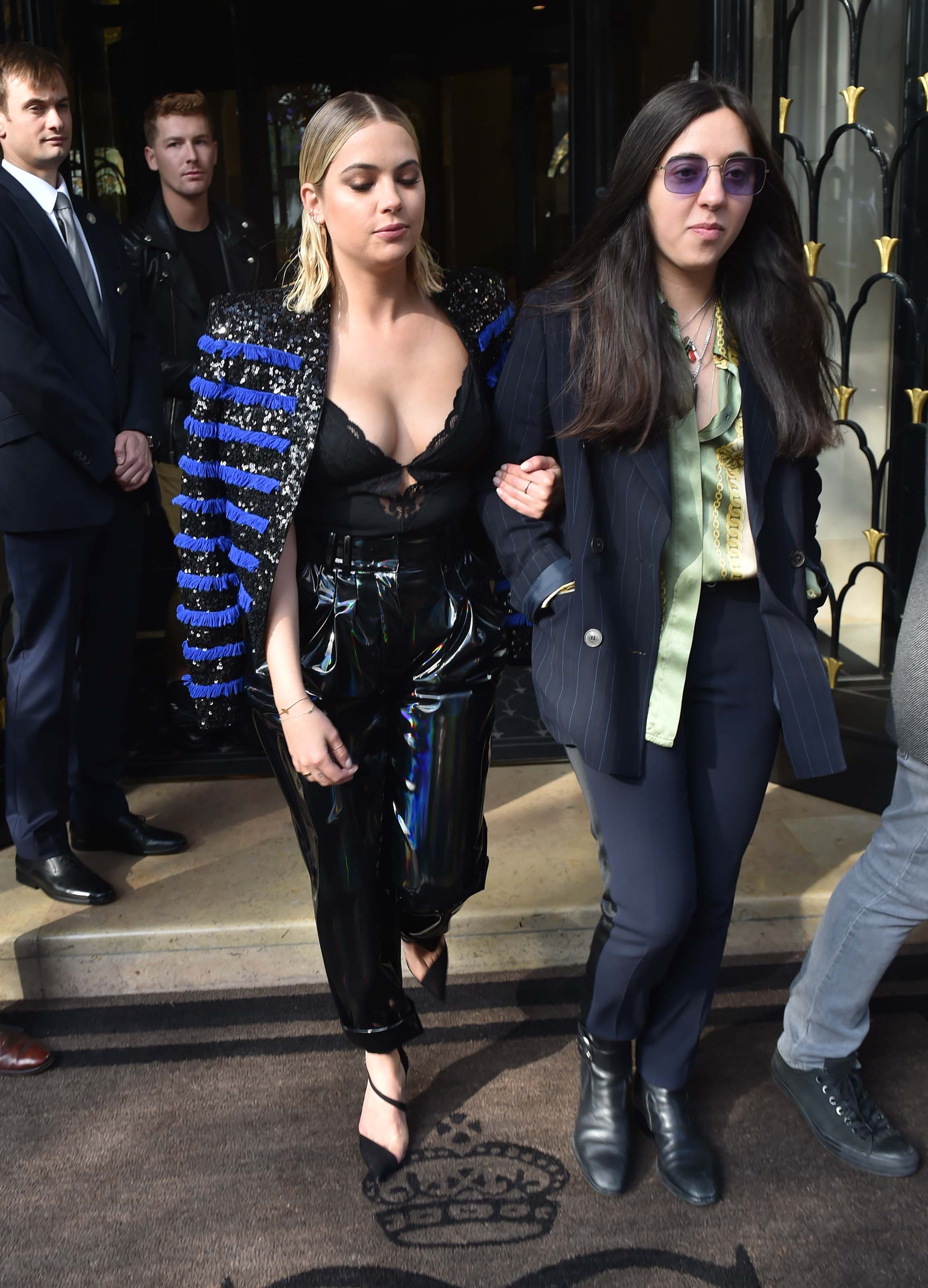 Ashley Benson at the Balmain show