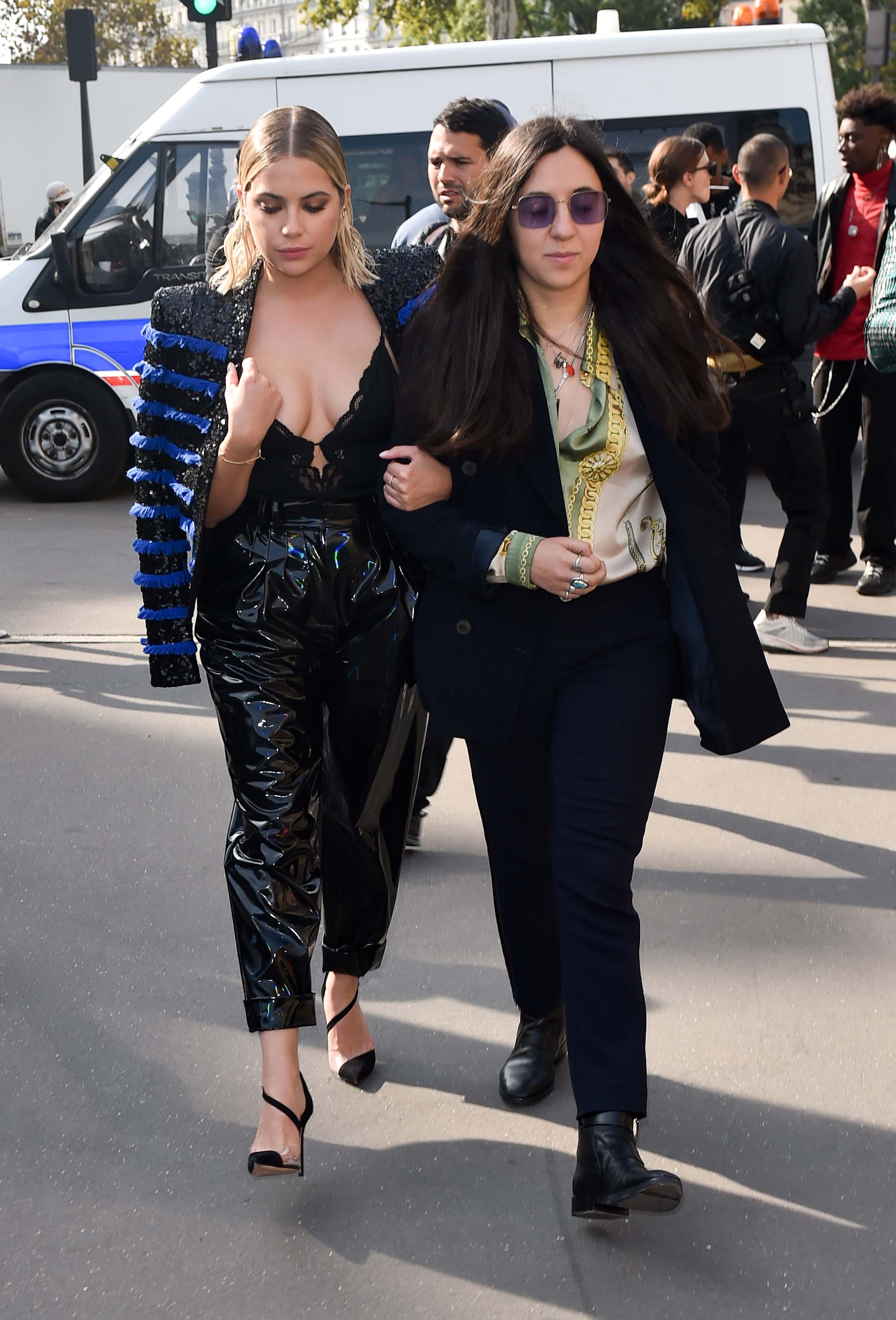 Ashley Benson at the Balmain show