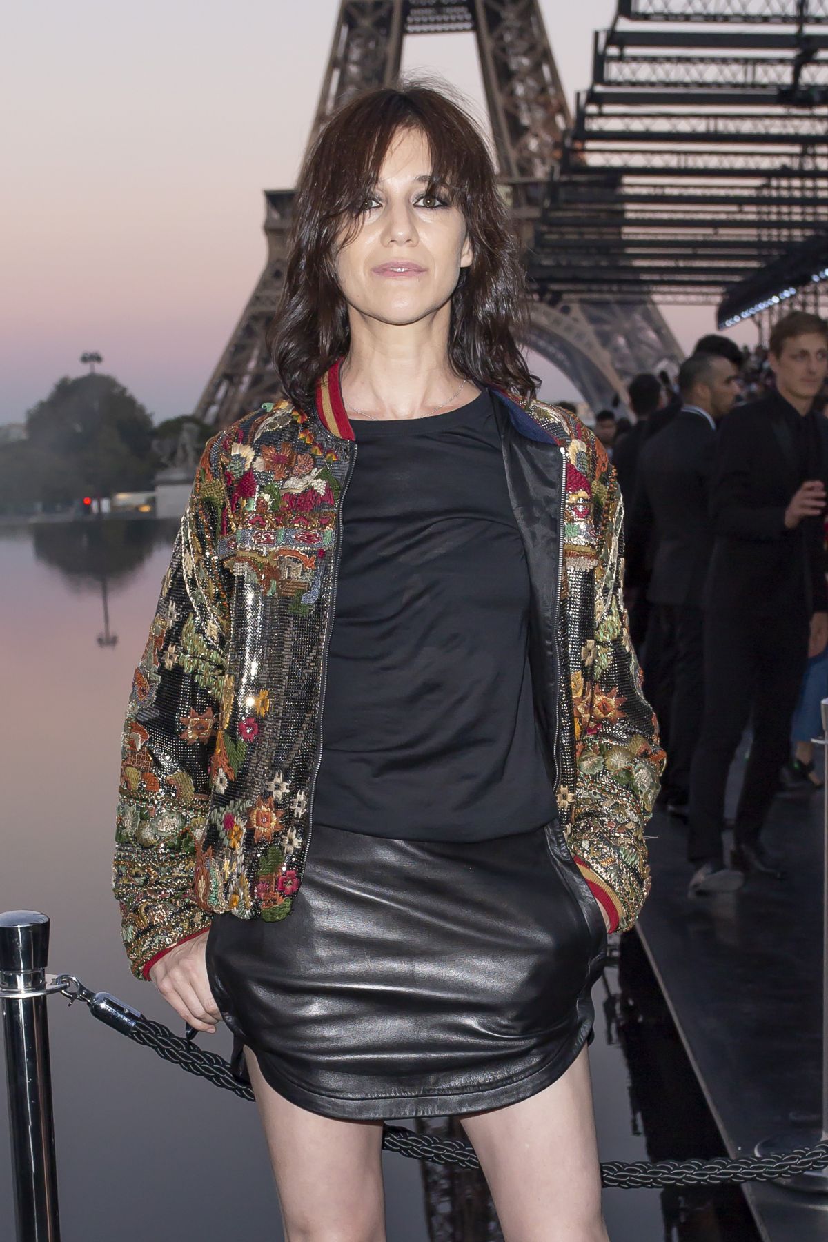 Charlotte Gainsbourg attends Saint Laurent show