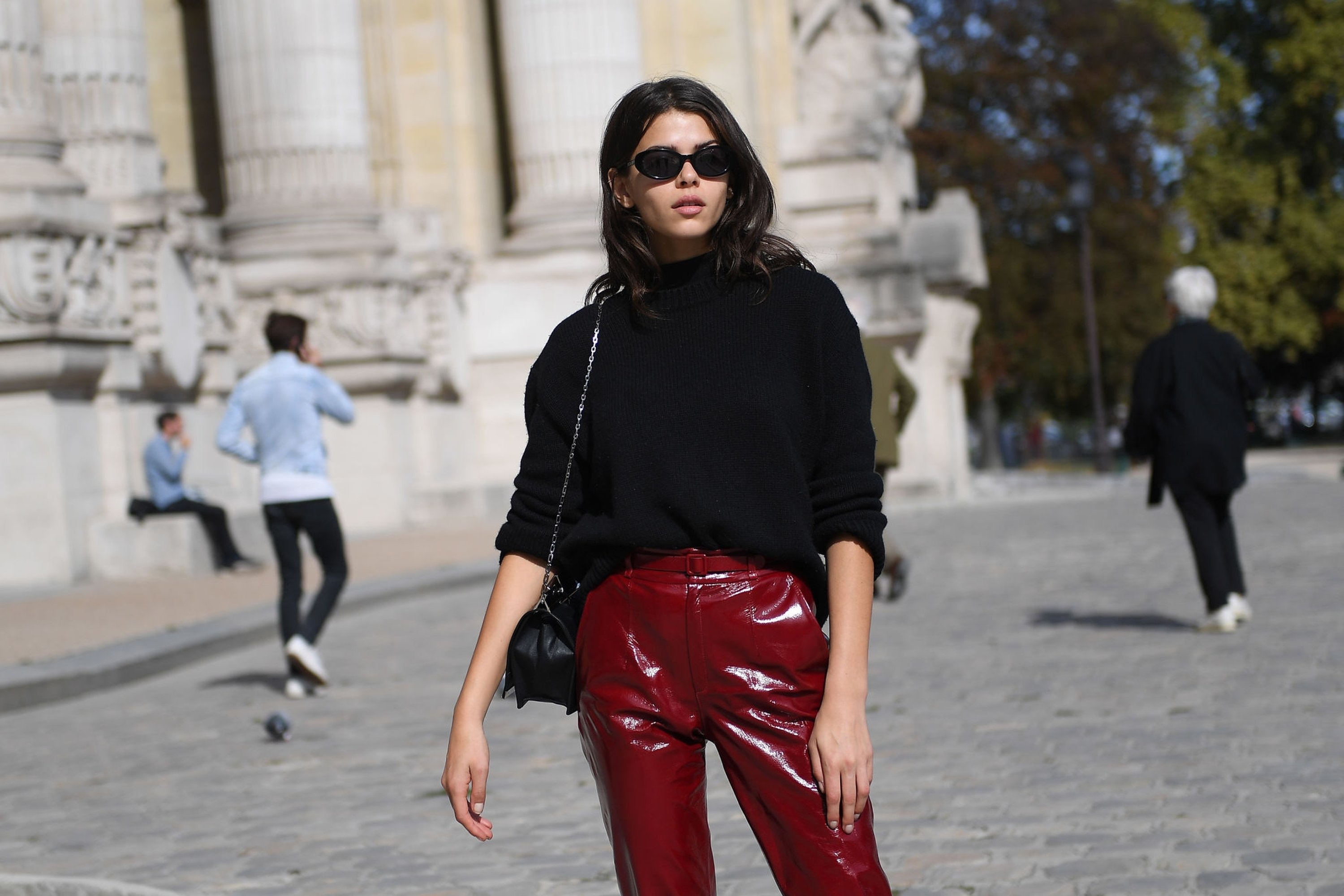 Georgia Fowler attends the Elie Saab show