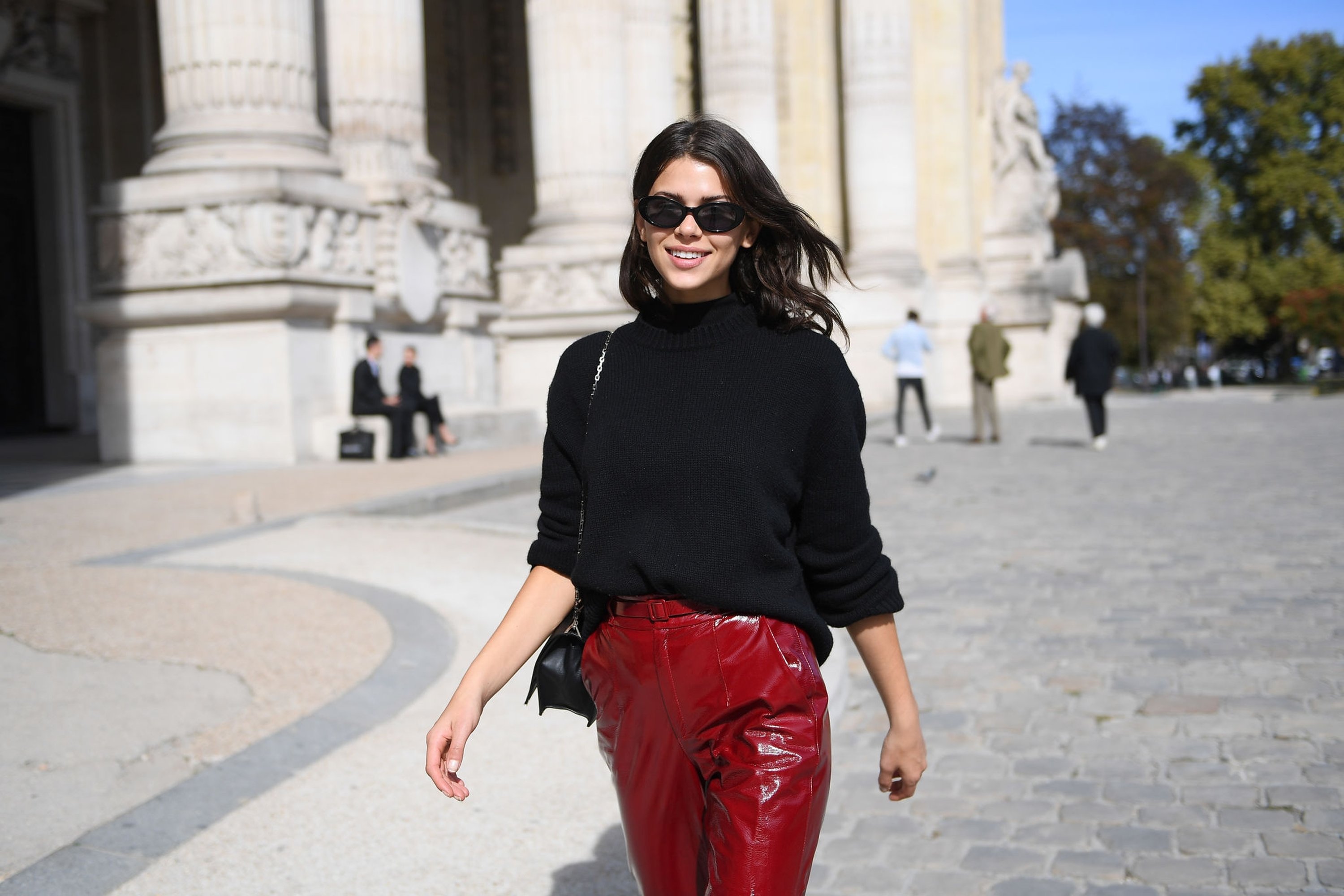 Georgia Fowler attends the Elie Saab show