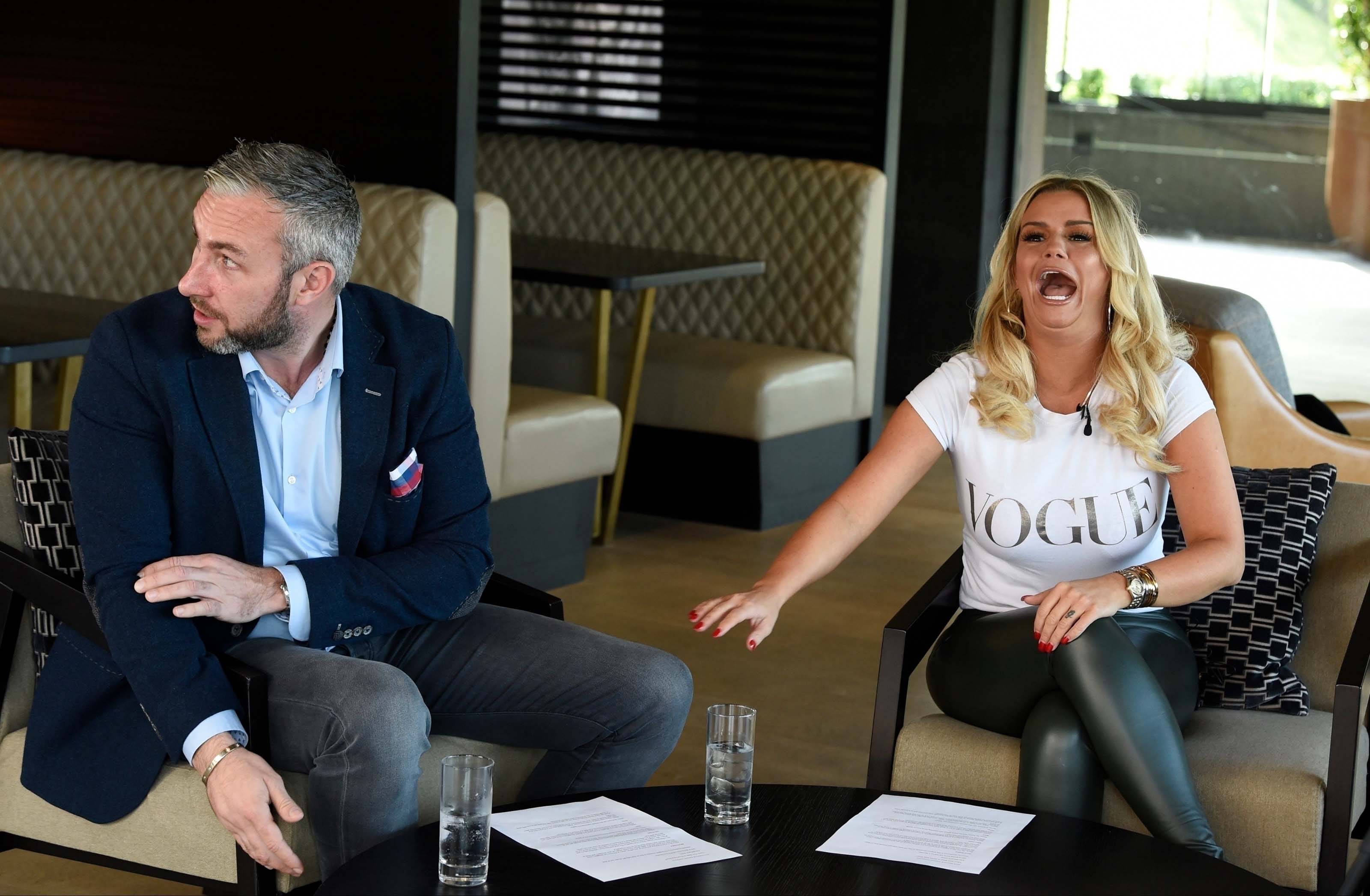 Kerry Katona attends Hanover Insolvency Shoot