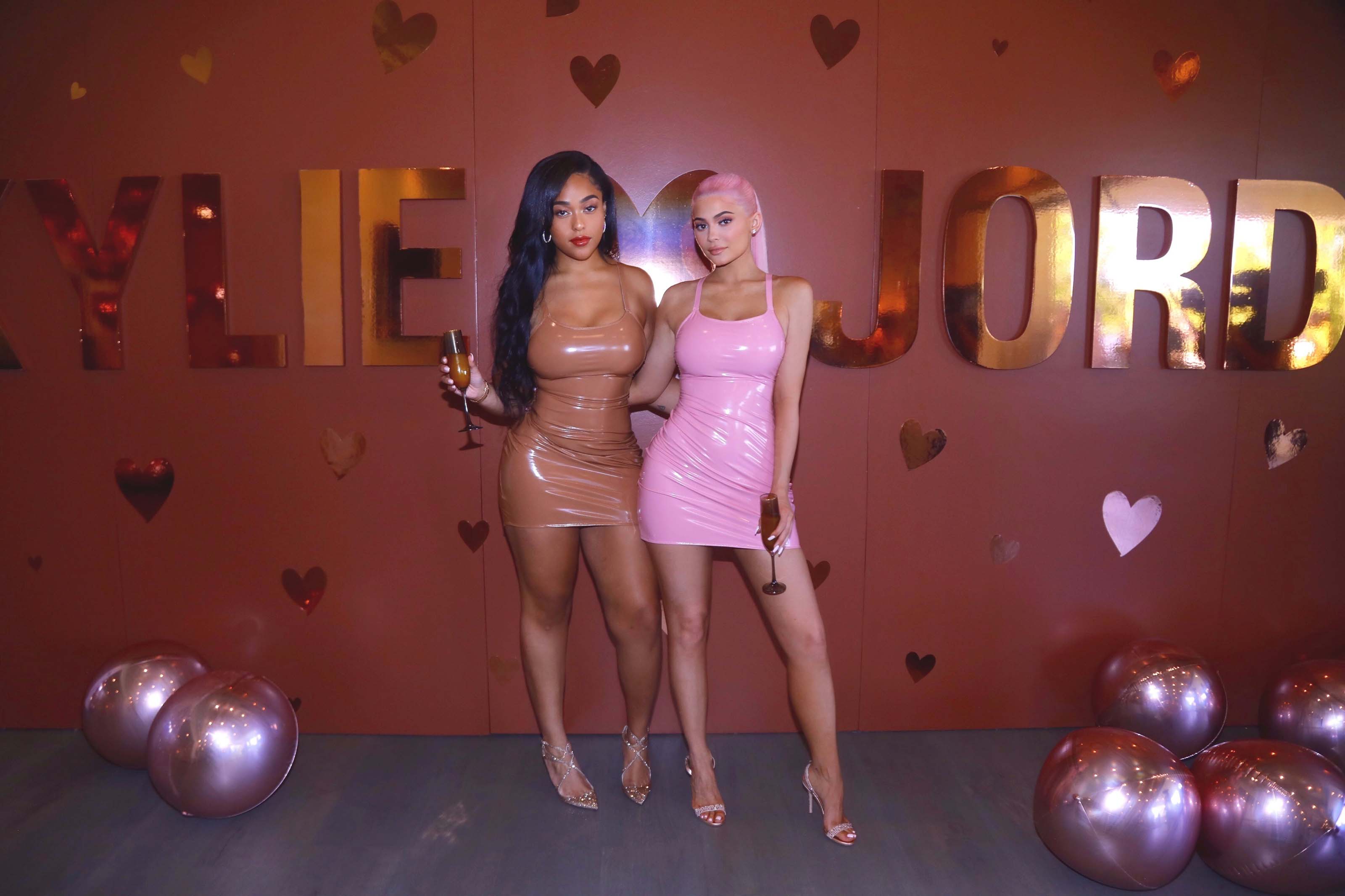 Kylie Jenner at Jordyn Woods for their make-up collaboration launch