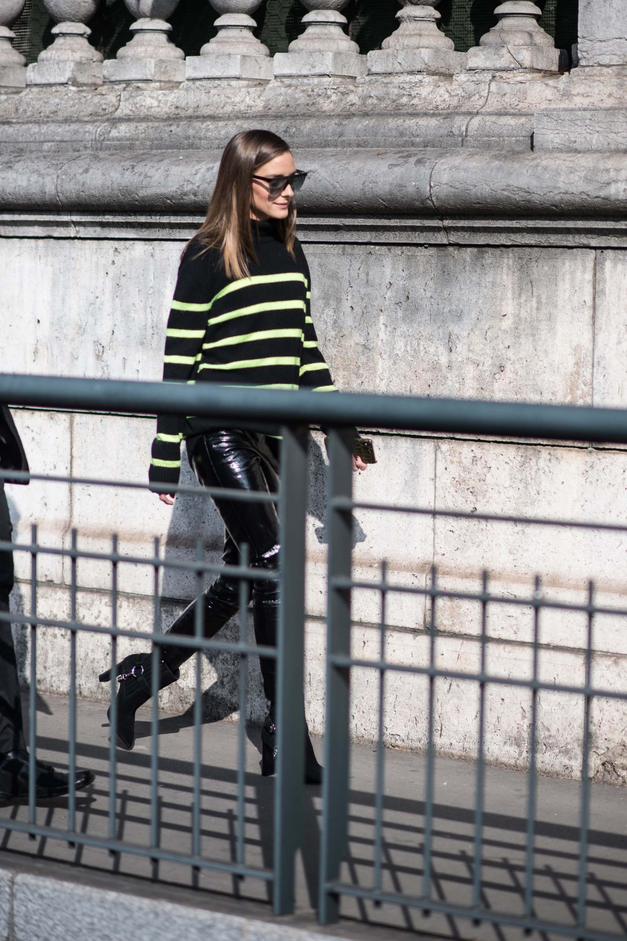 Olivia Palermo attends the Balmain show