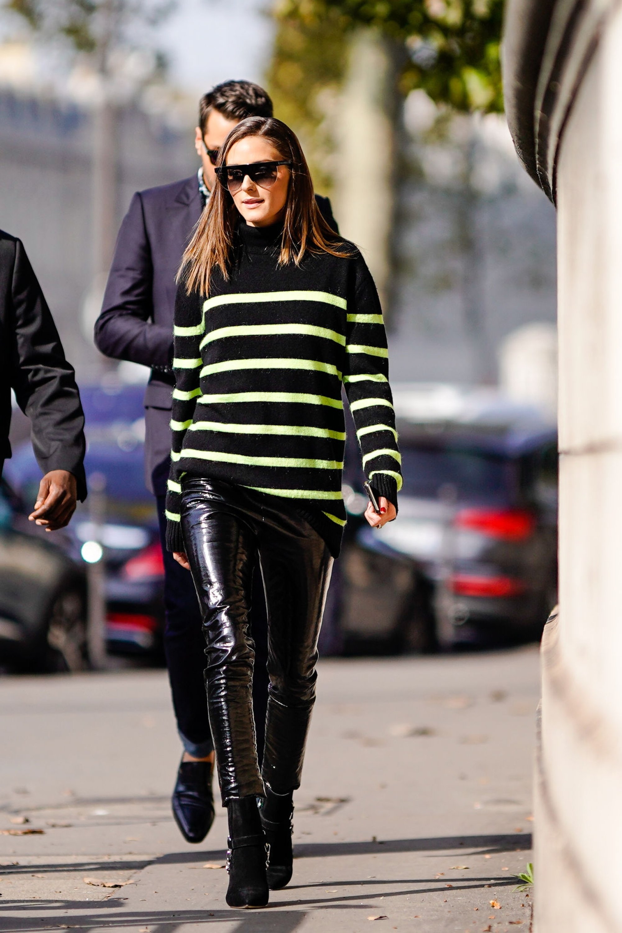 Olivia Palermo attends the Balmain show