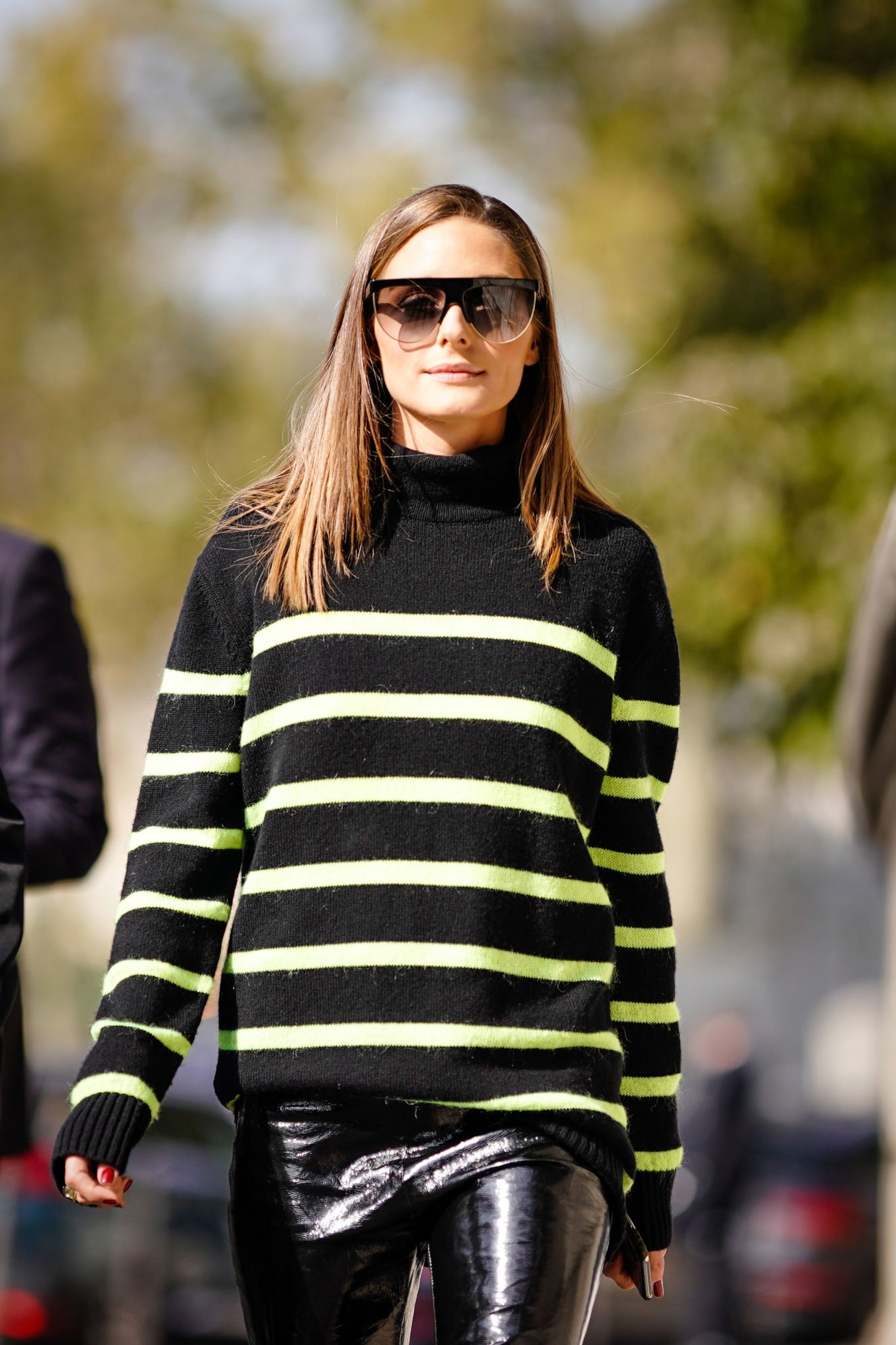 Olivia Palermo attends the Balmain show