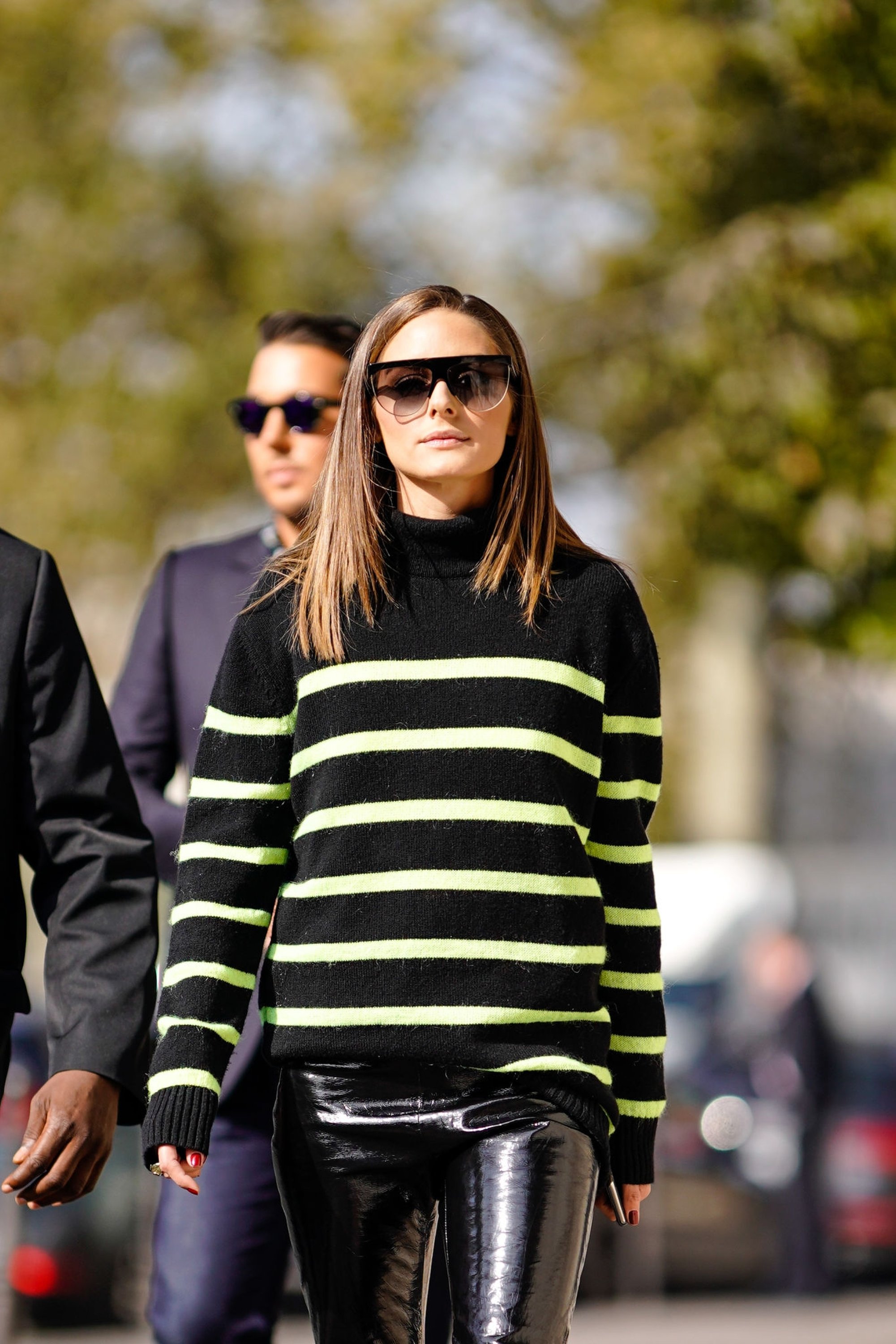 Olivia Palermo attends the Balmain show