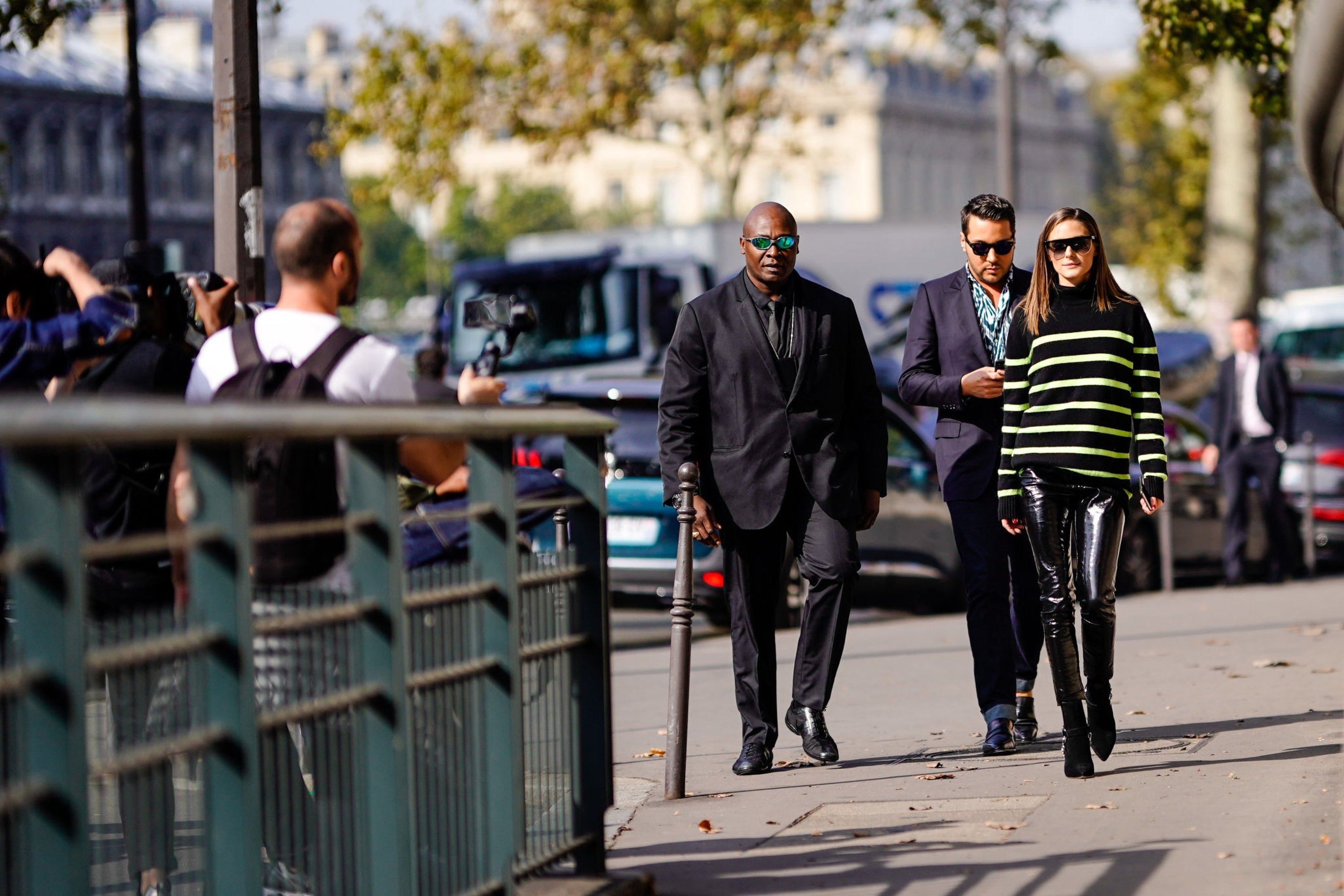 Olivia Palermo attends the Balmain show