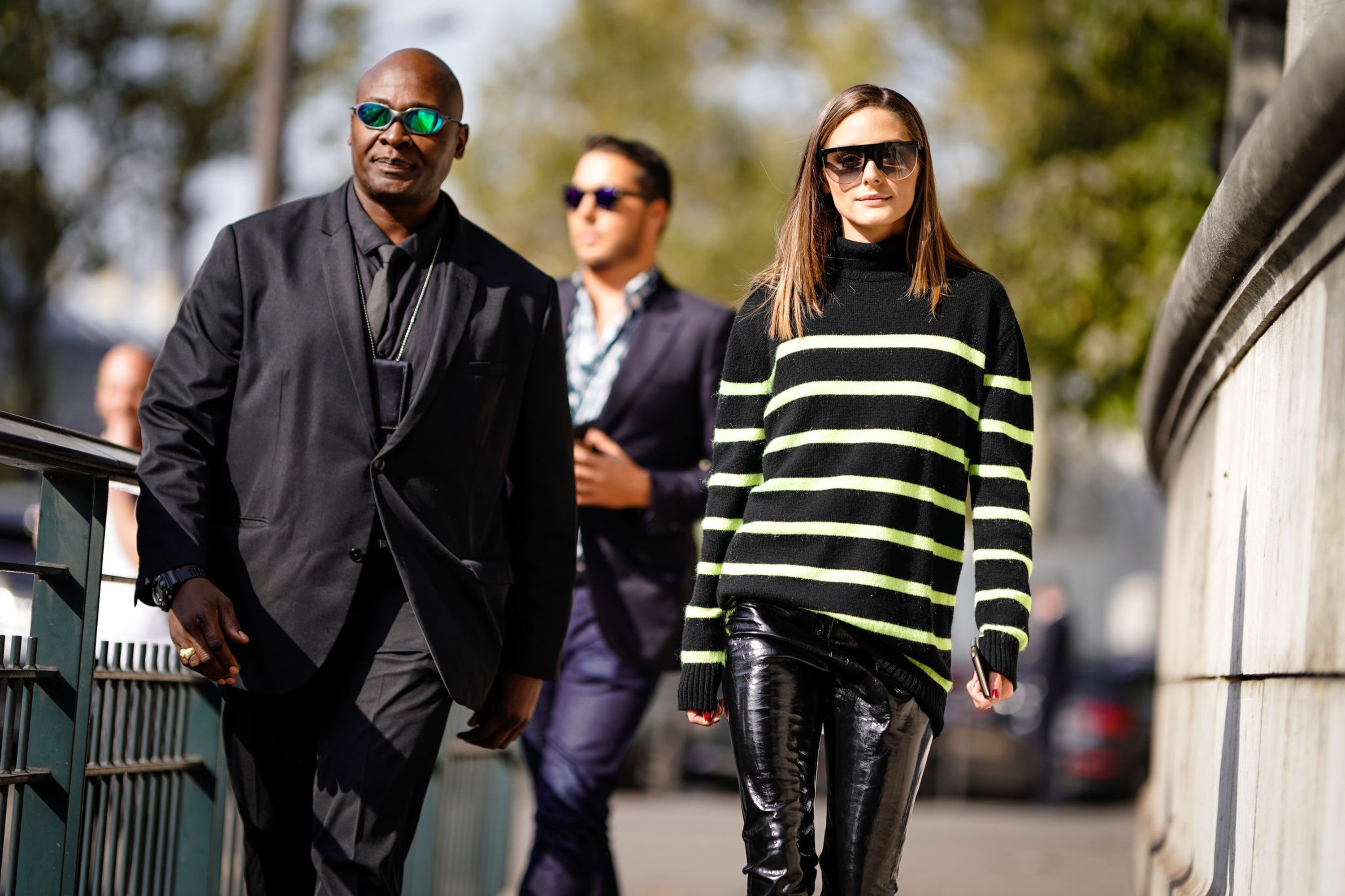 Olivia Palermo attends the Balmain show