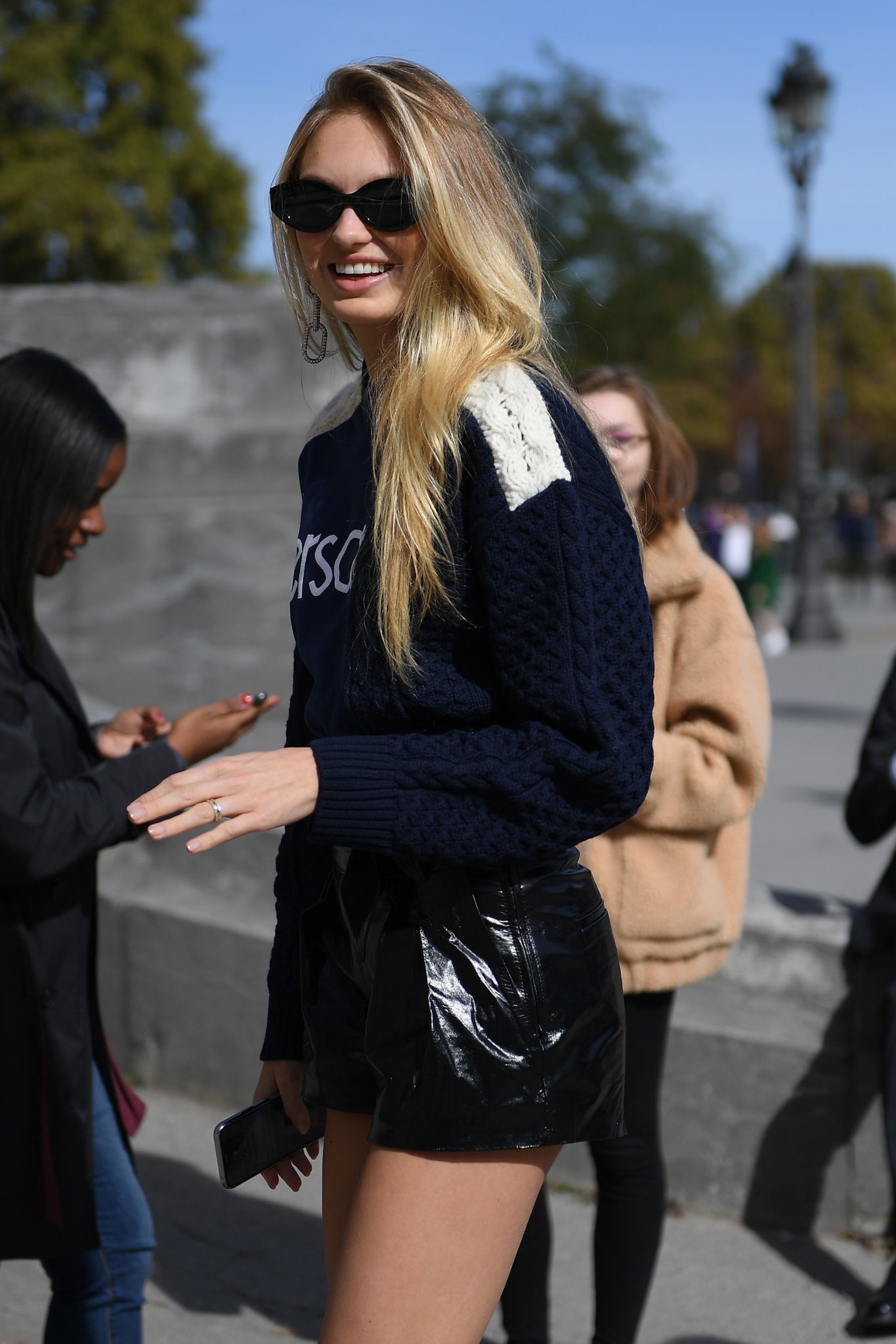 Romee Strijd attends the Elie Saab show