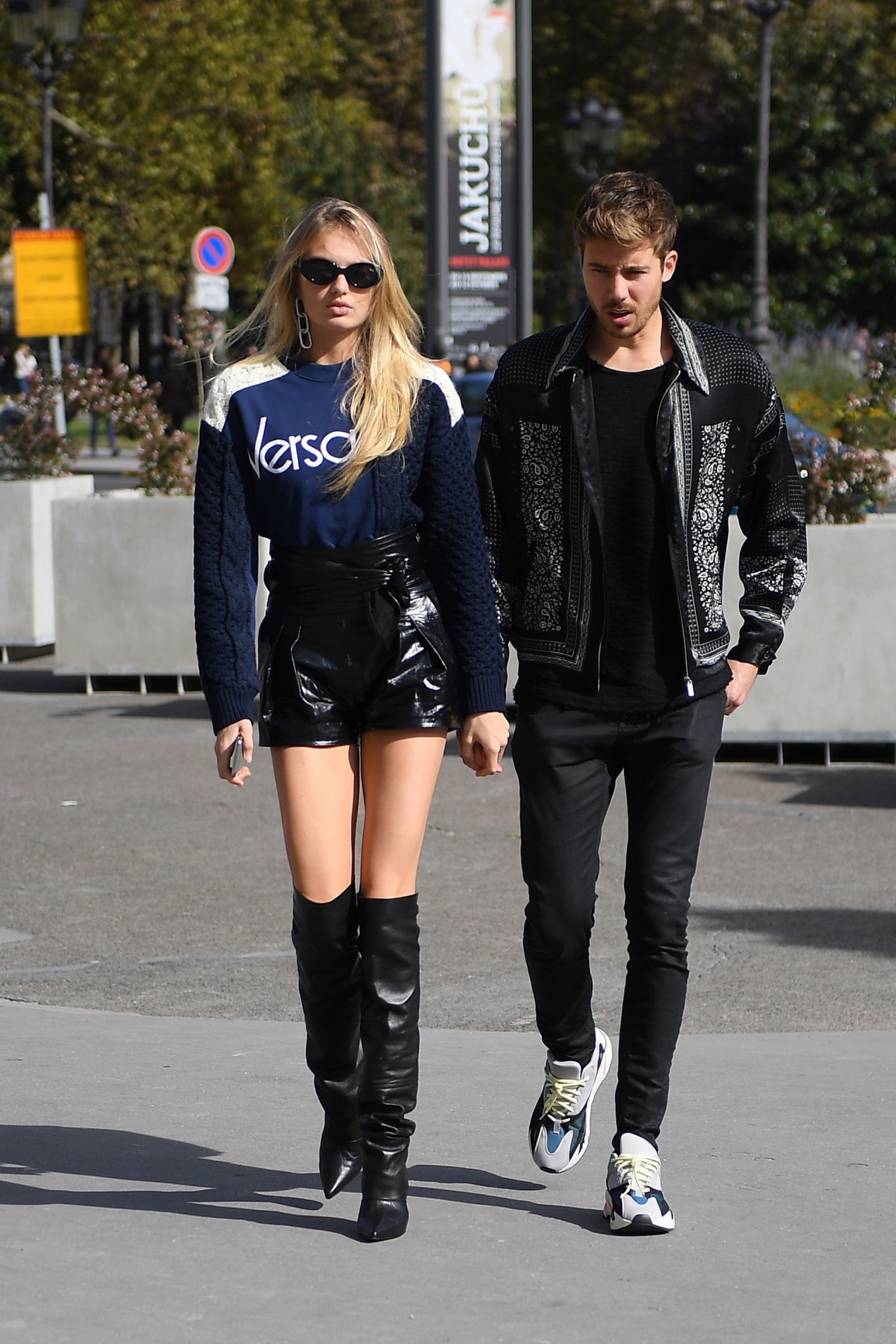 Romee Strijd attends the Elie Saab show