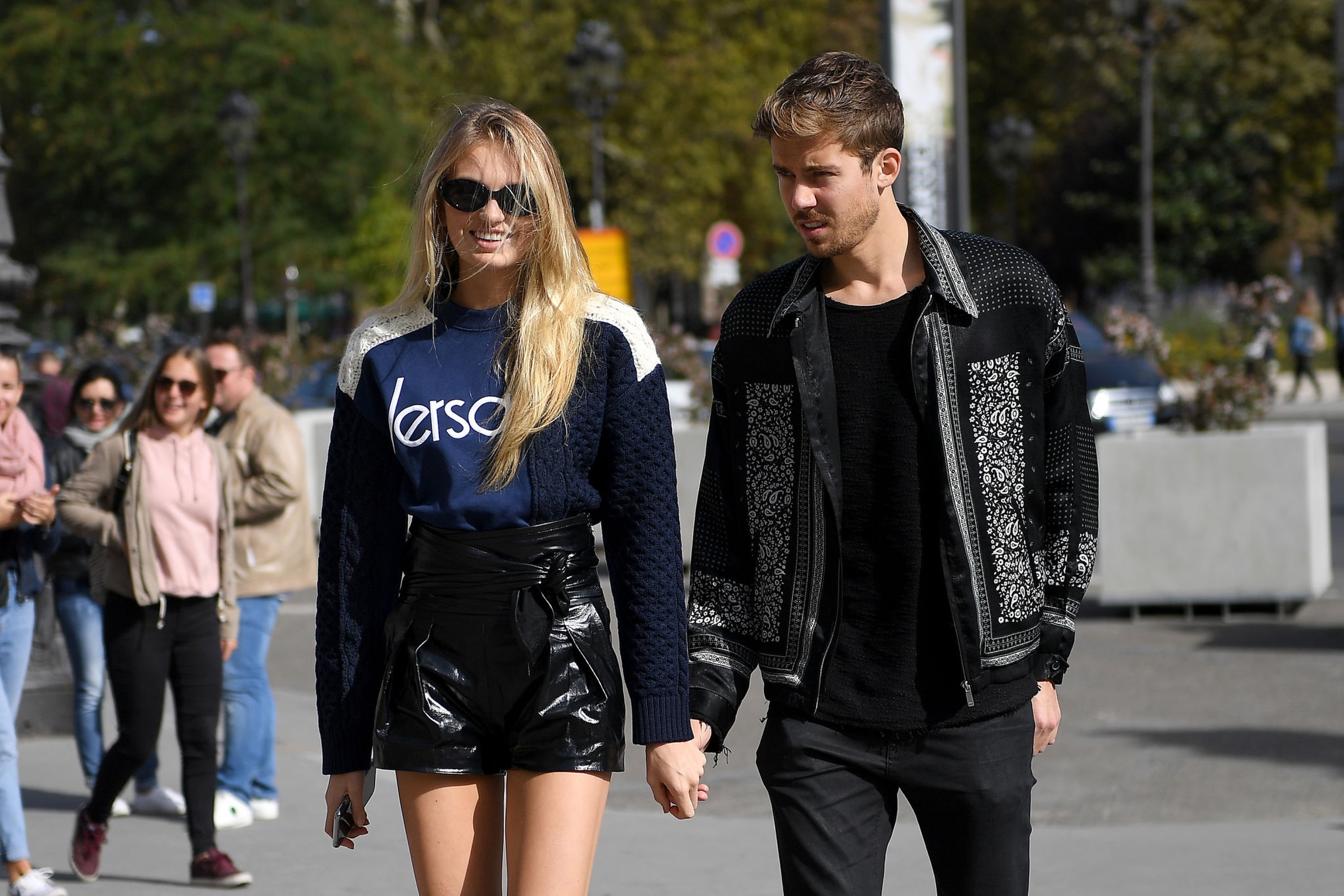 Romee Strijd attends the Elie Saab show