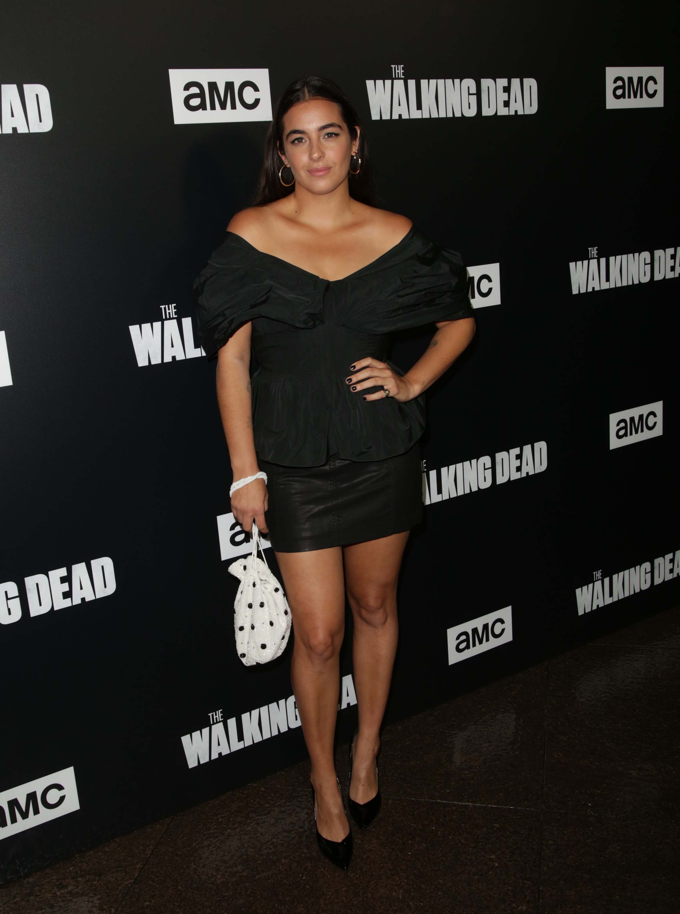 Alanna Masterson attends The Walking Dead Season 9