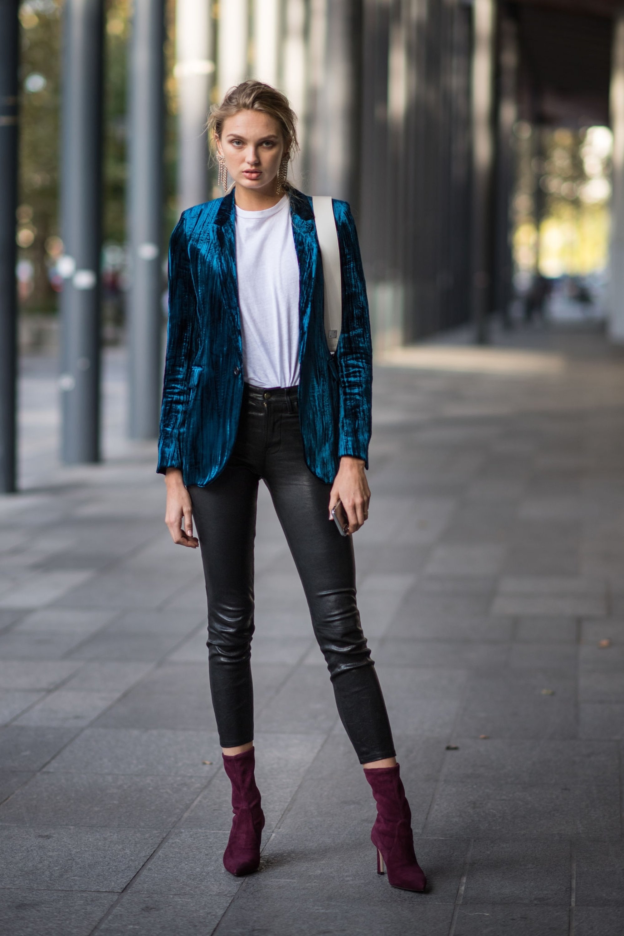 Romee Strijd is seen leaving the Zadig & Voltaire Spring Summer 2019