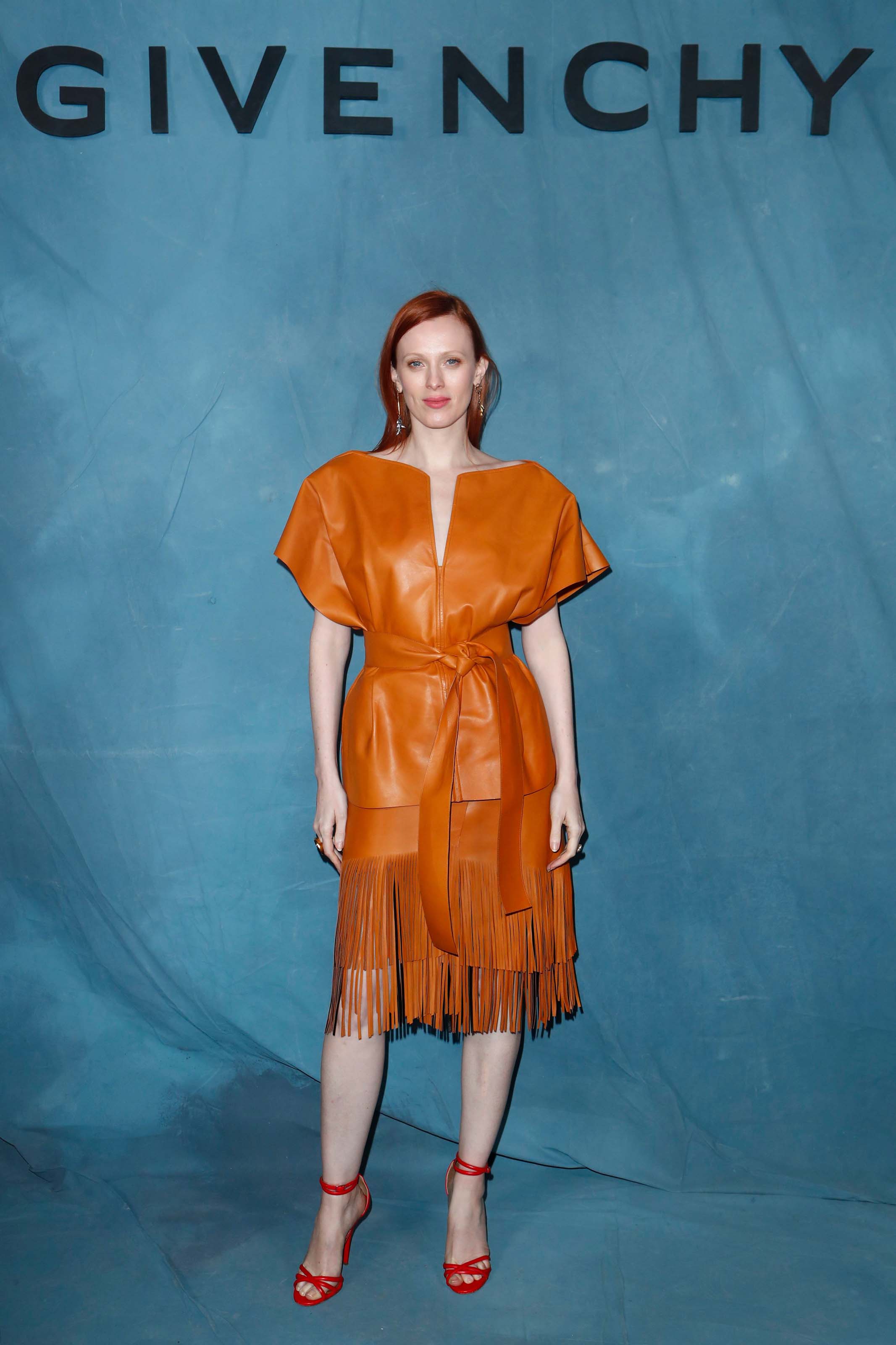 Karen Elson attends Givenchy show