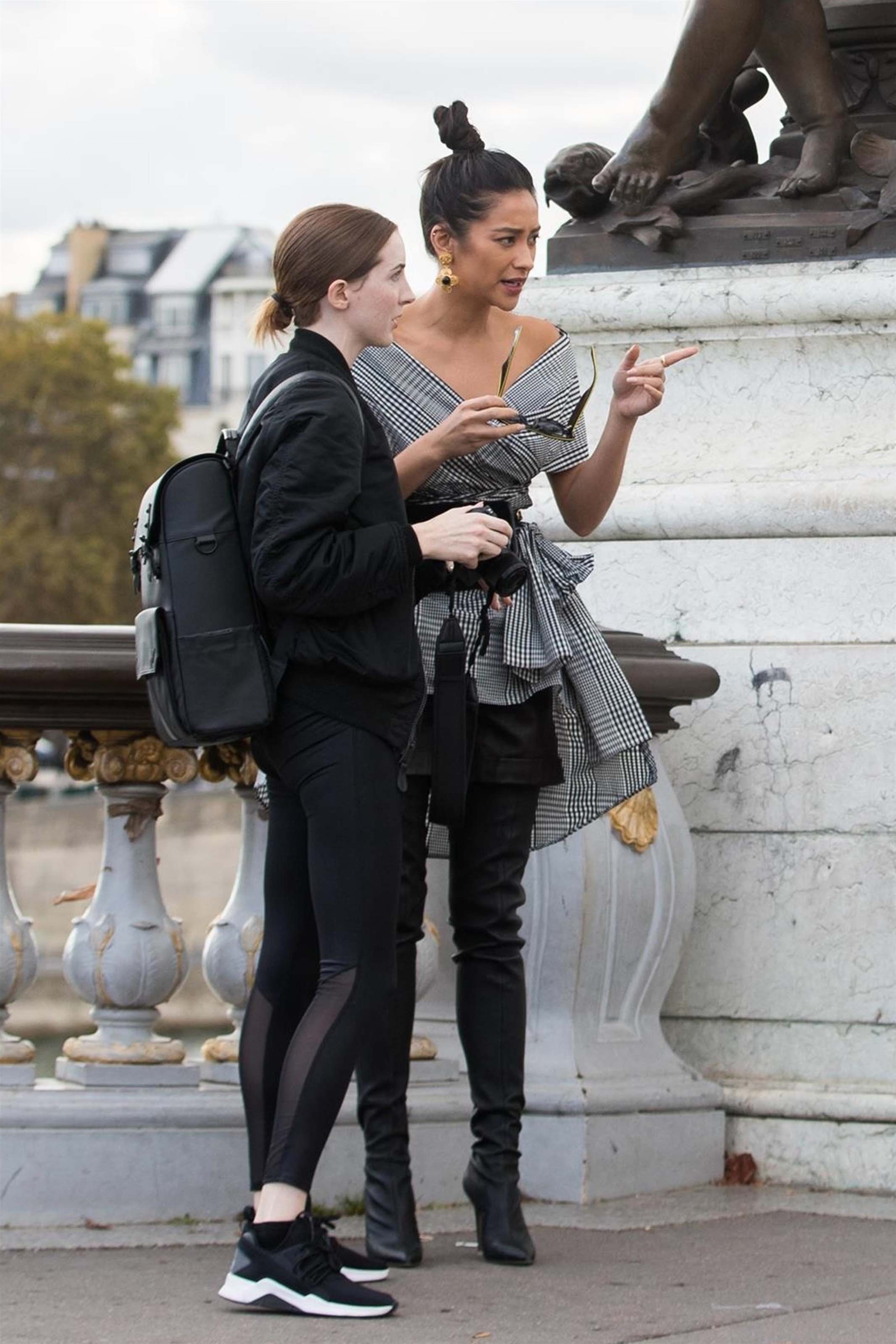 Shay Mitchell out and about in Paris