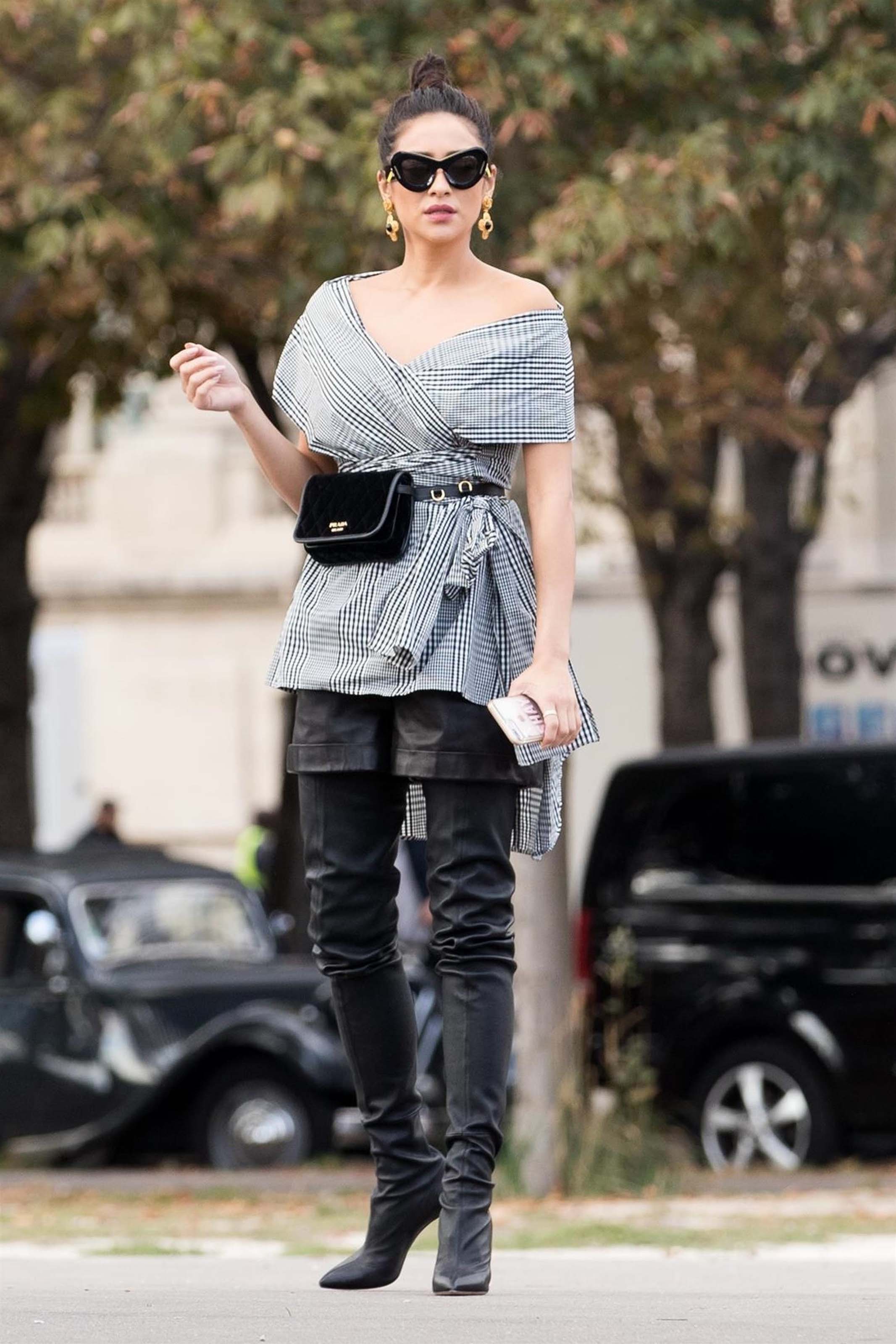 Shay Mitchell out and about in Paris