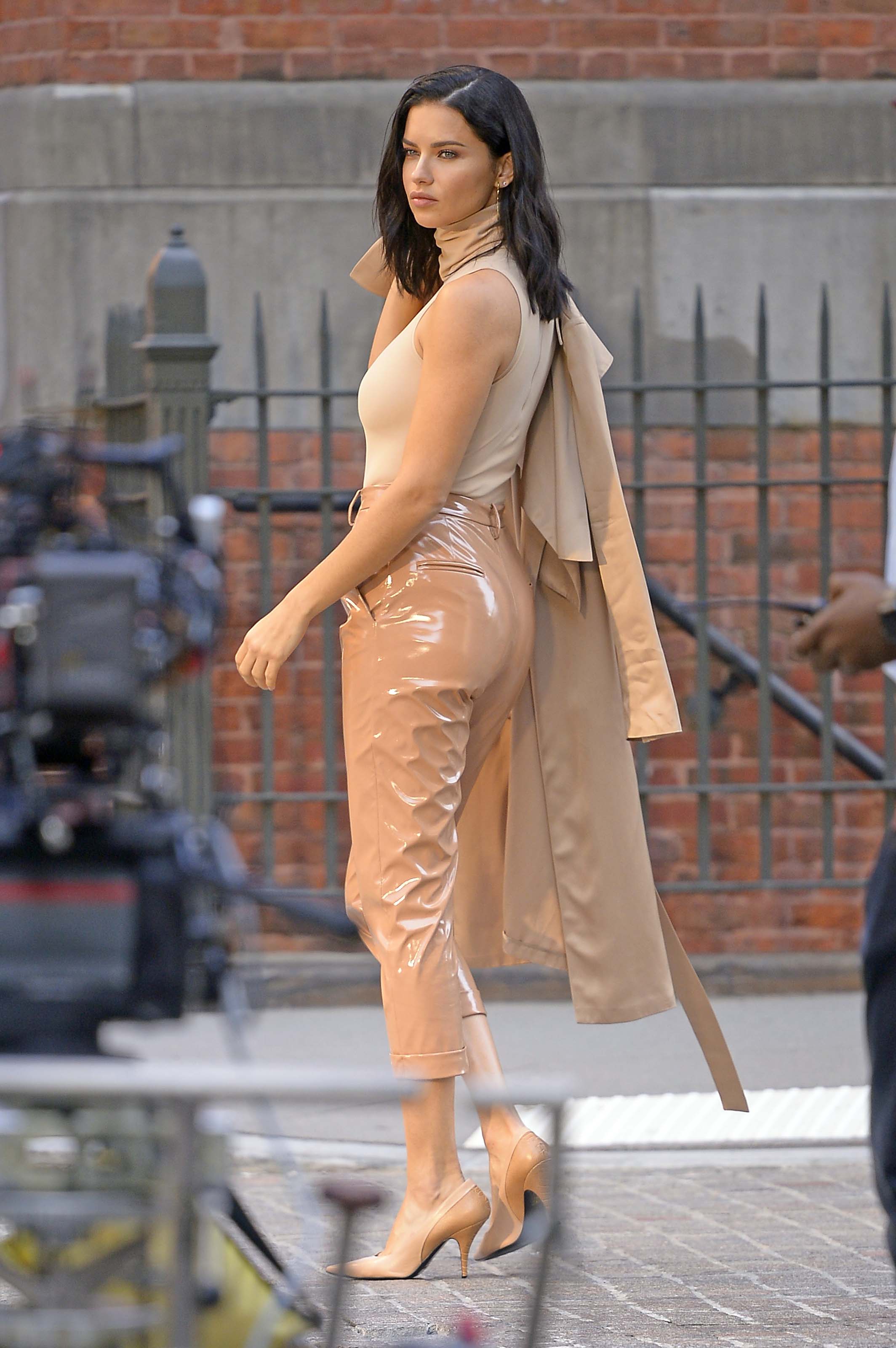 Adriana Lima spotted on a video shoot