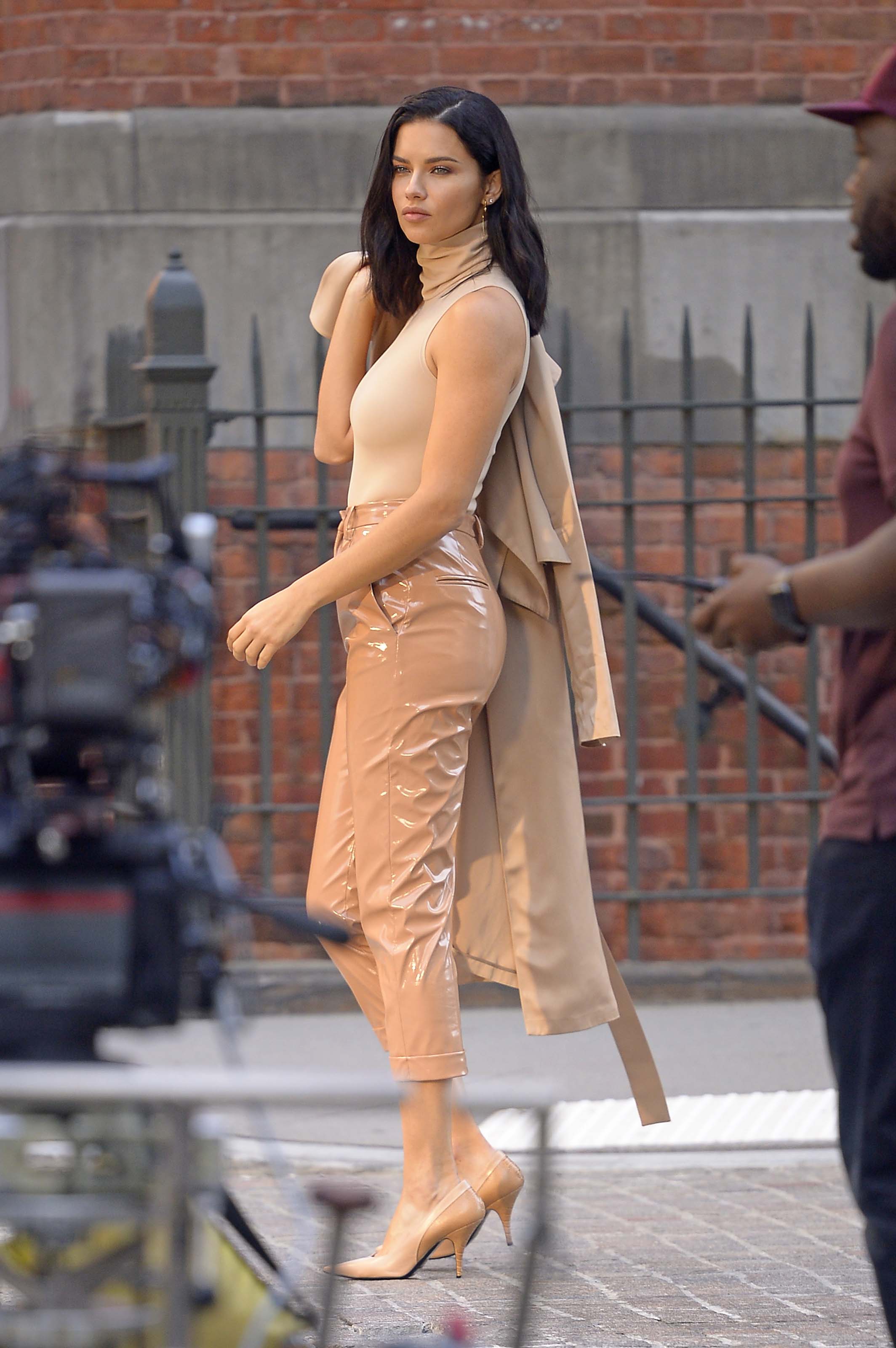 Adriana Lima spotted on a video shoot