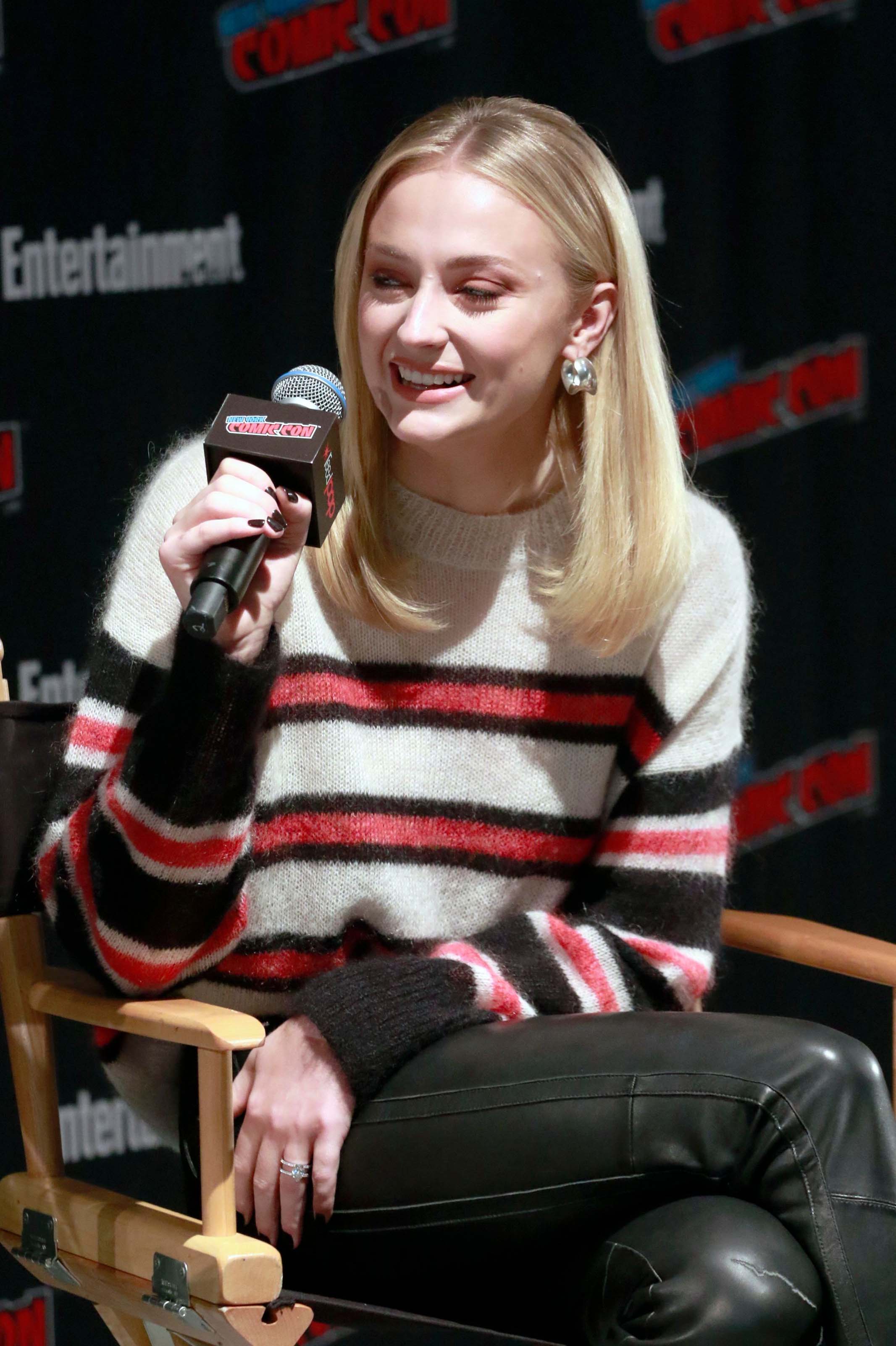 Sophie Turner attends Entertainment Weekly’s panel