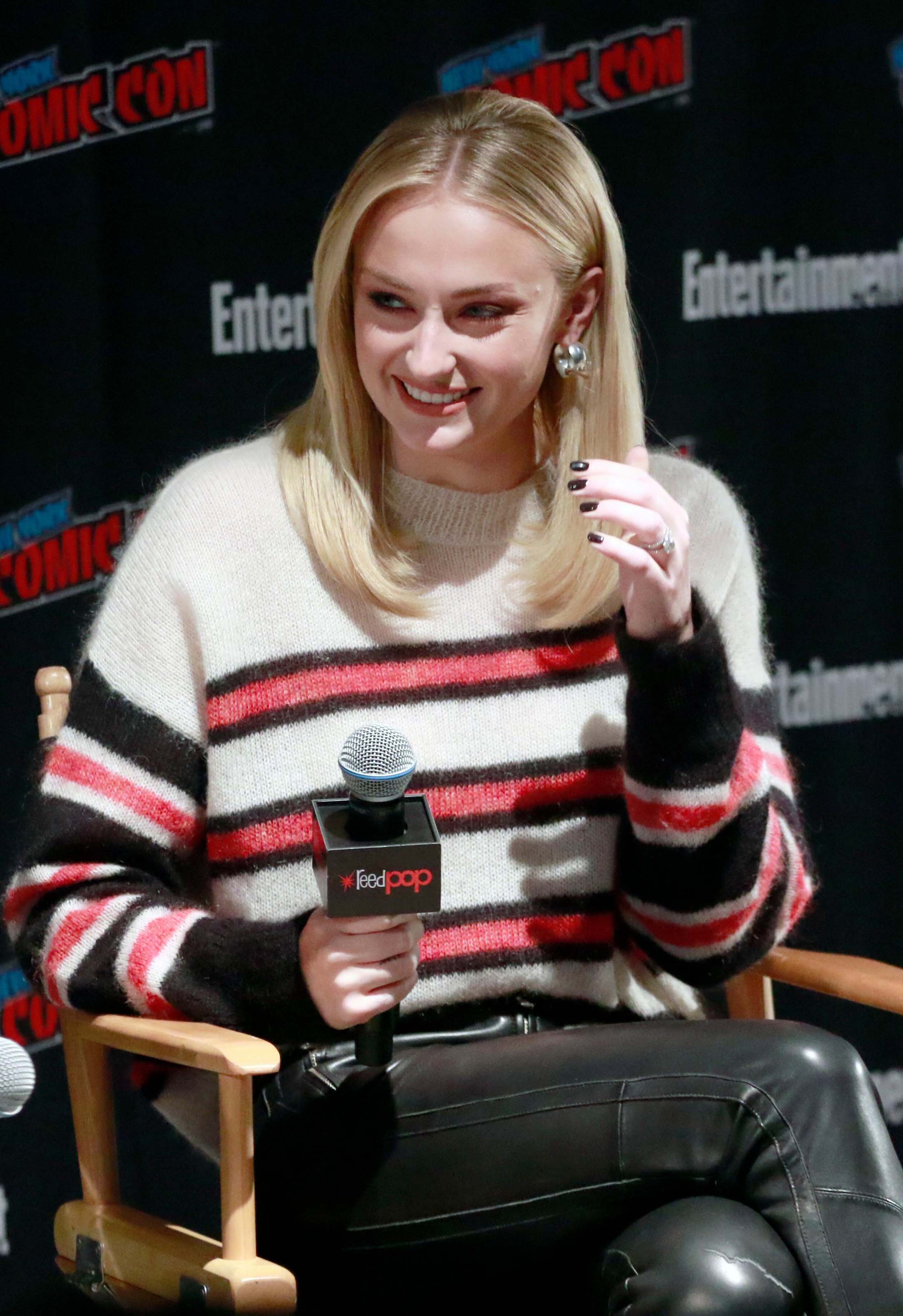 Sophie Turner attends Entertainment Weekly’s panel