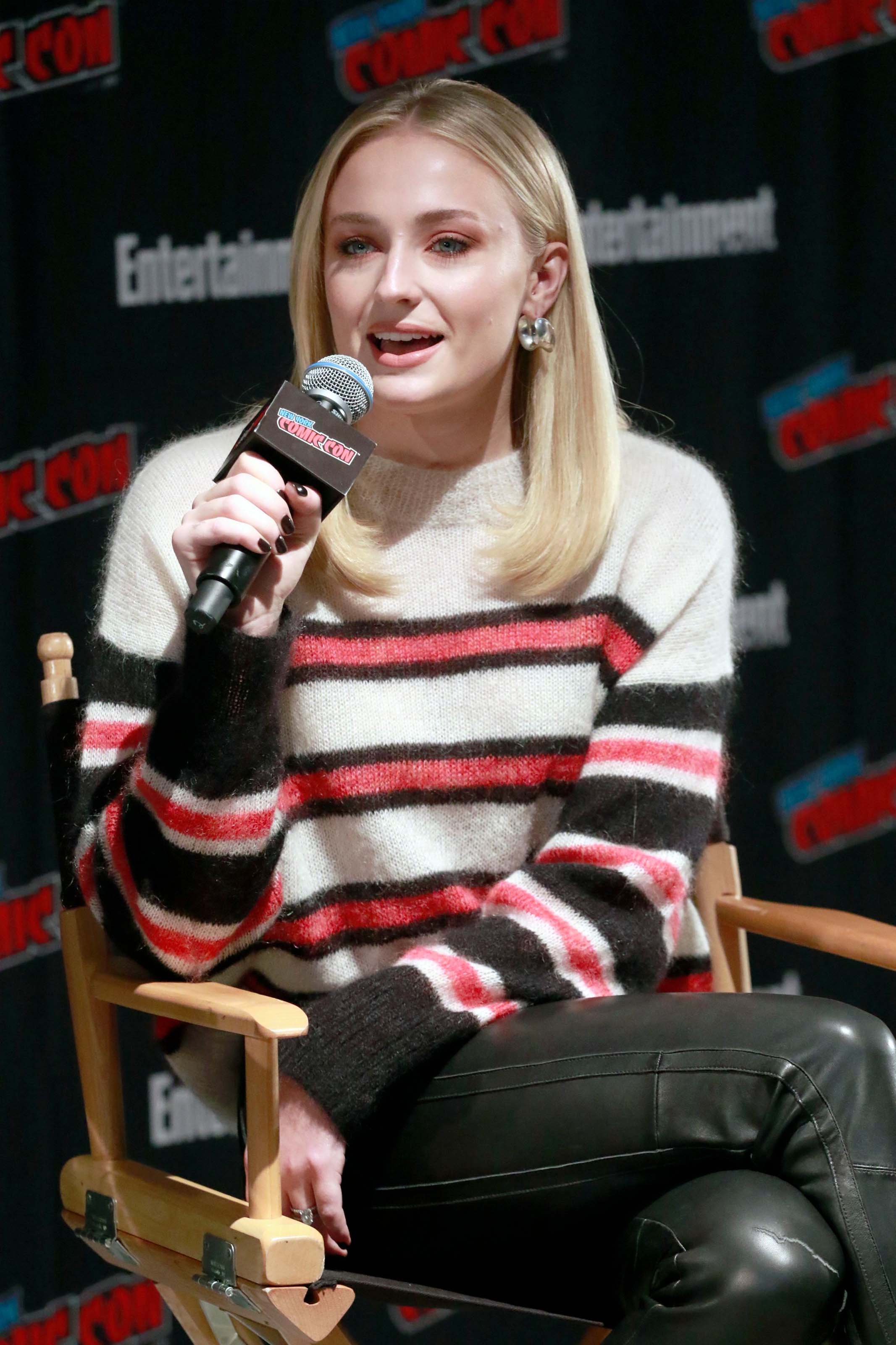 Sophie Turner attends Entertainment Weekly’s panel