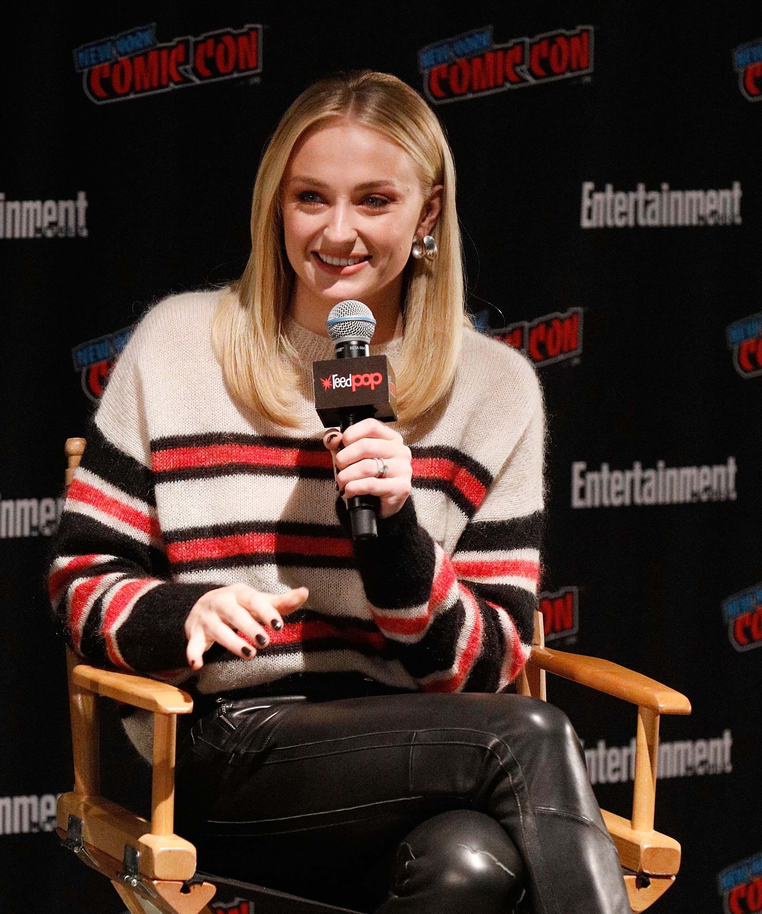 Sophie Turner attends Entertainment Weekly’s panel