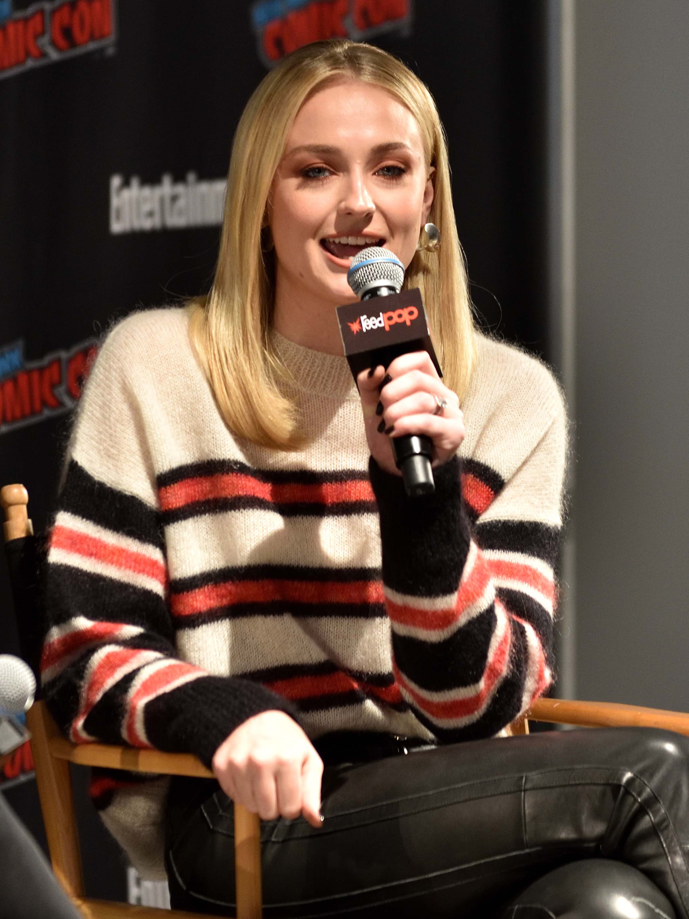 Sophie Turner attends Entertainment Weekly’s panel