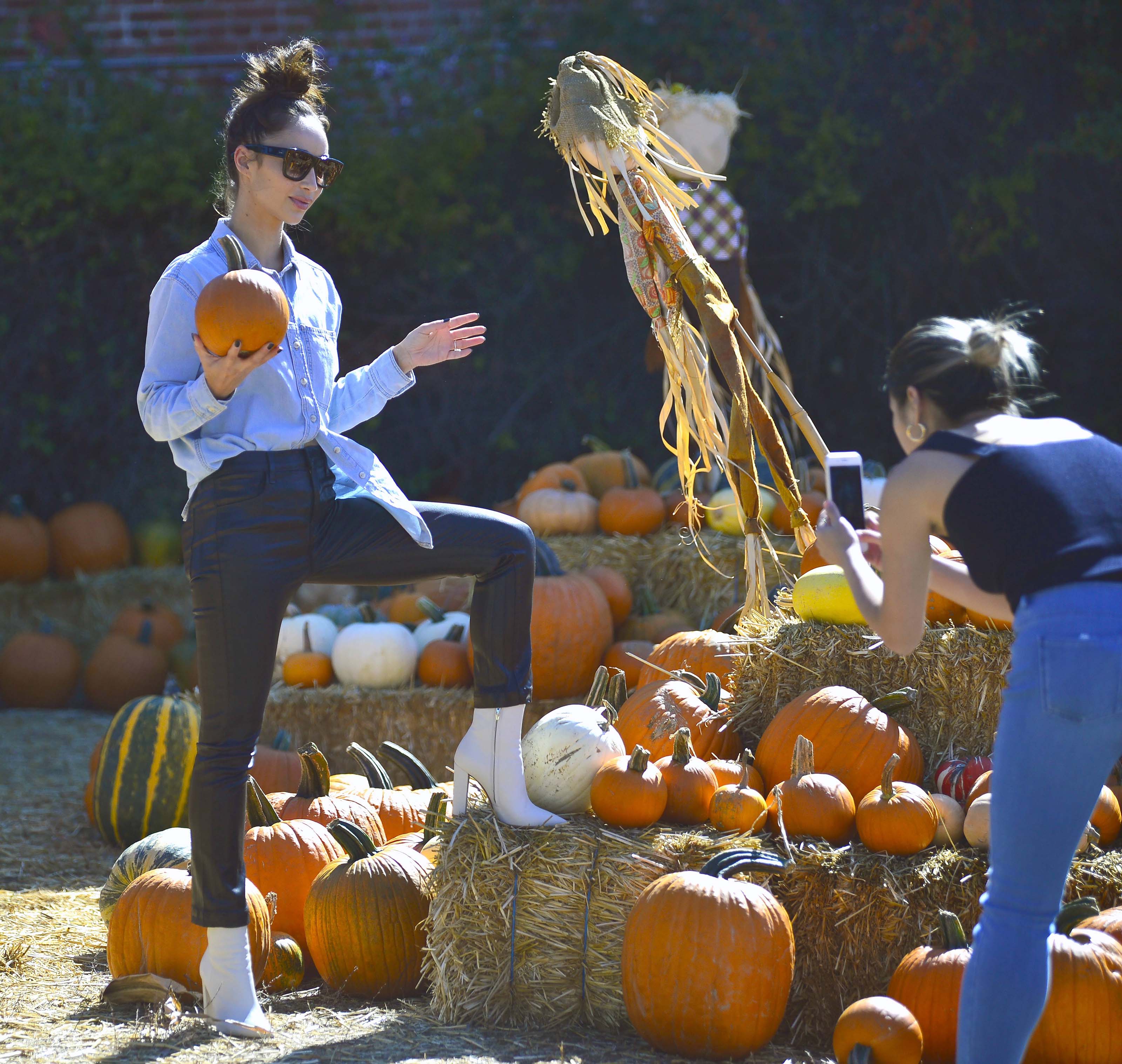 Cara Santana at Pumpkin Patch