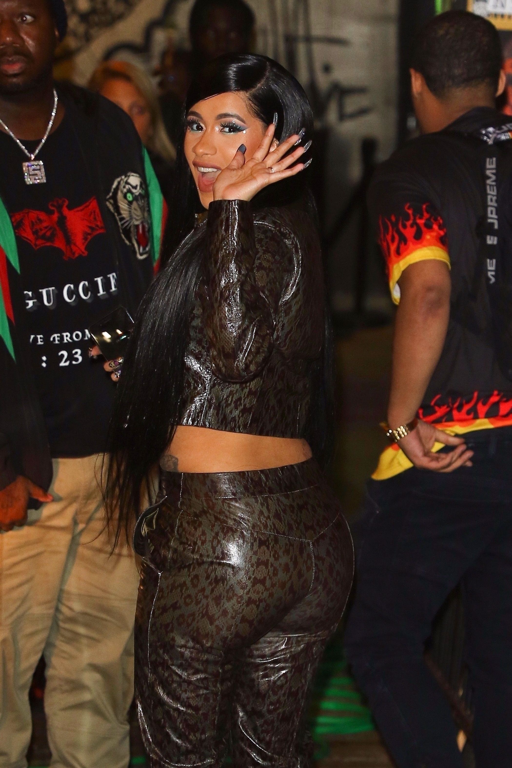 Cardi B arrives at TAO for a Bar Mitzvah performance