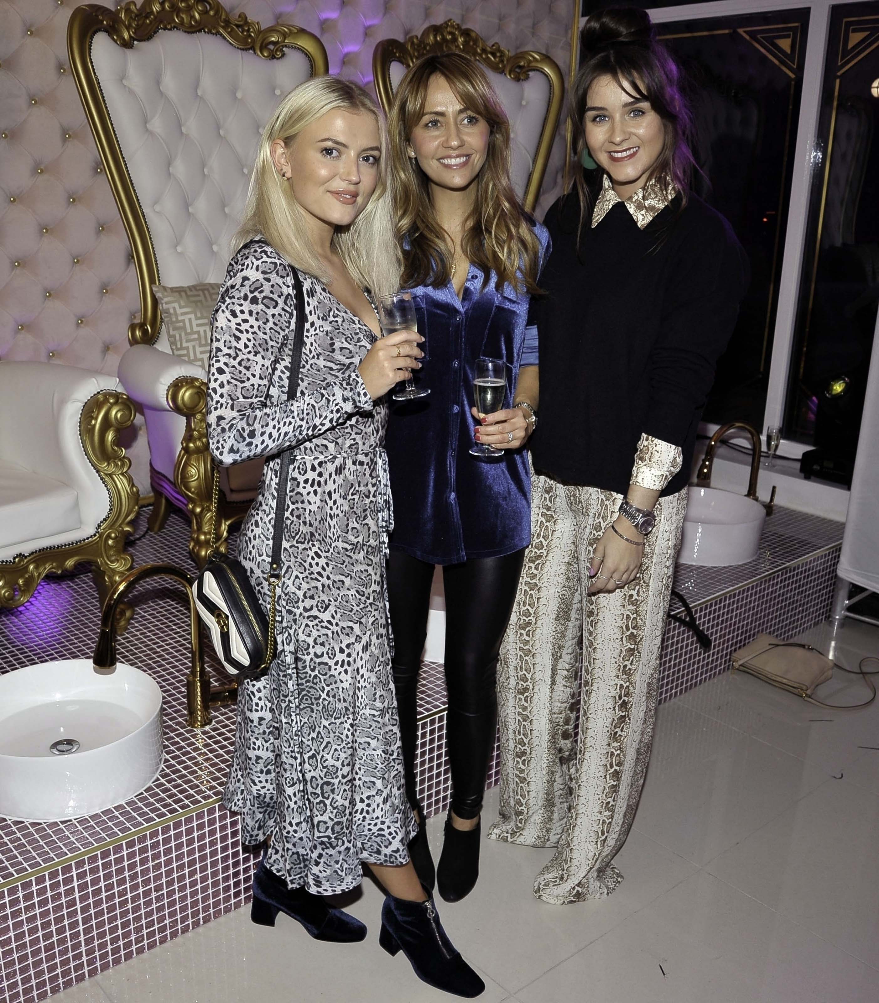Lucy Fallon, Samia Ghadie & Brooke Vincent attend Scarlet Belle Daydreams Luxury Salon Launch
