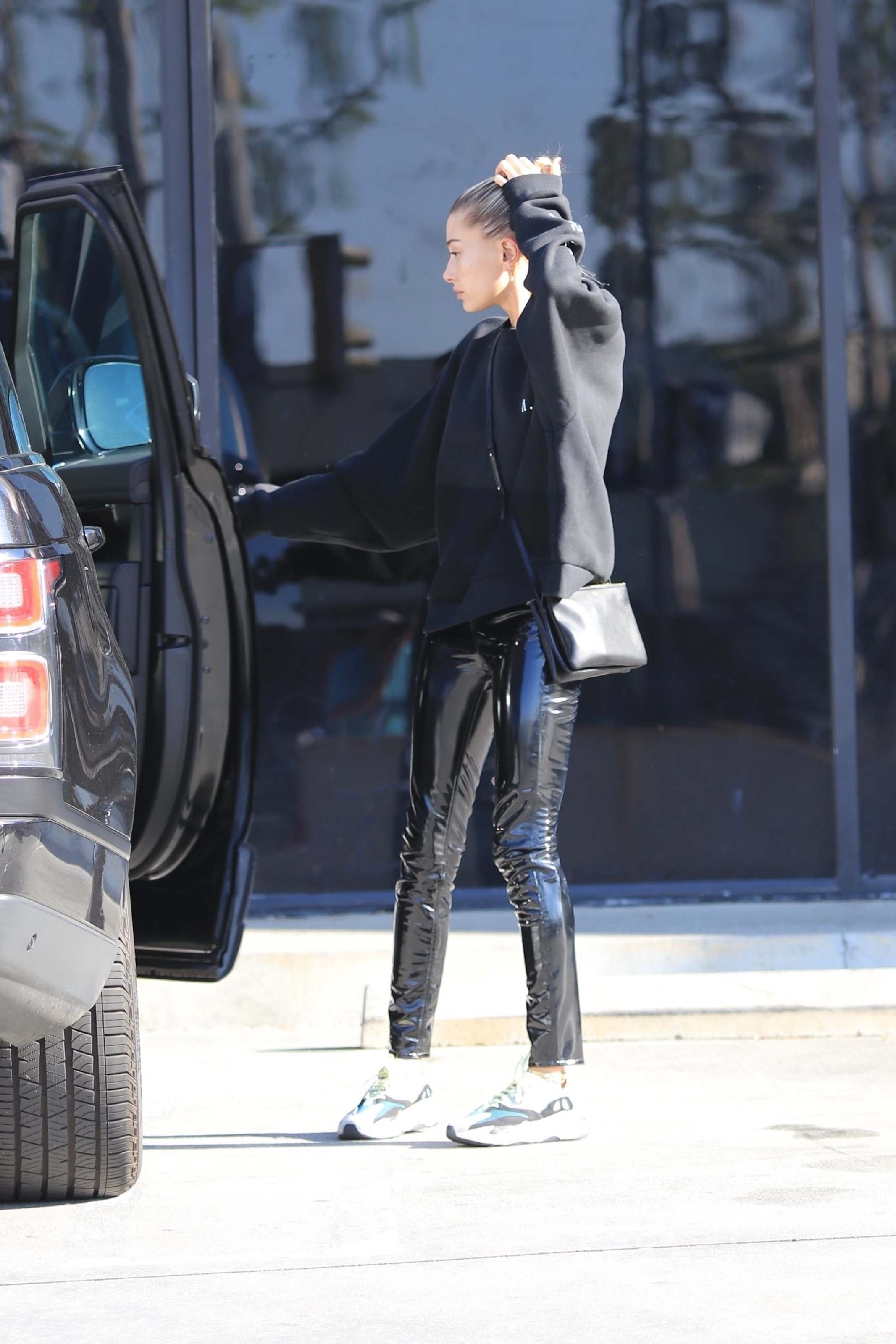 Hailey Baldwin is seen in Los Angeles