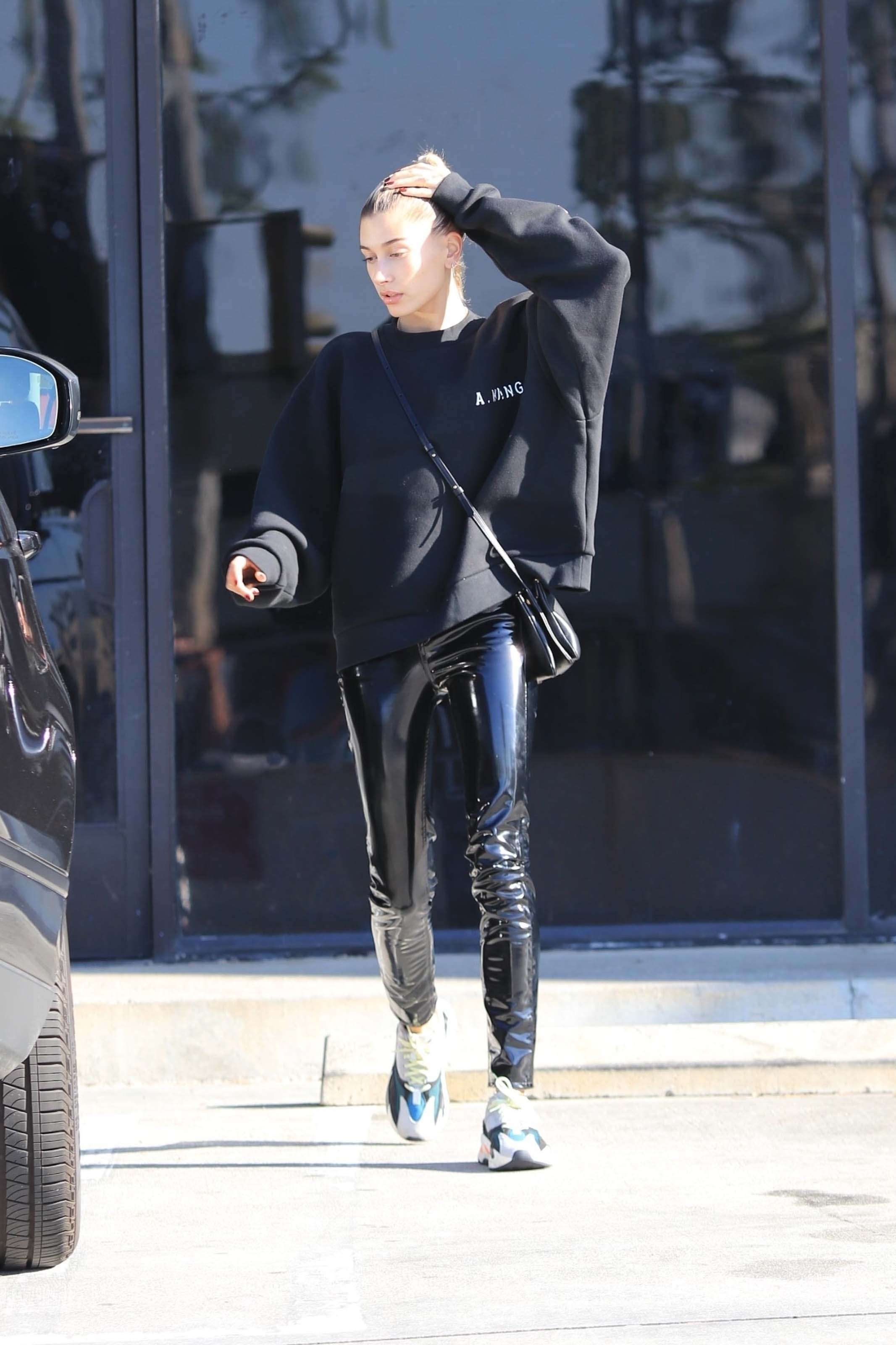 Hailey Baldwin is seen in Los Angeles