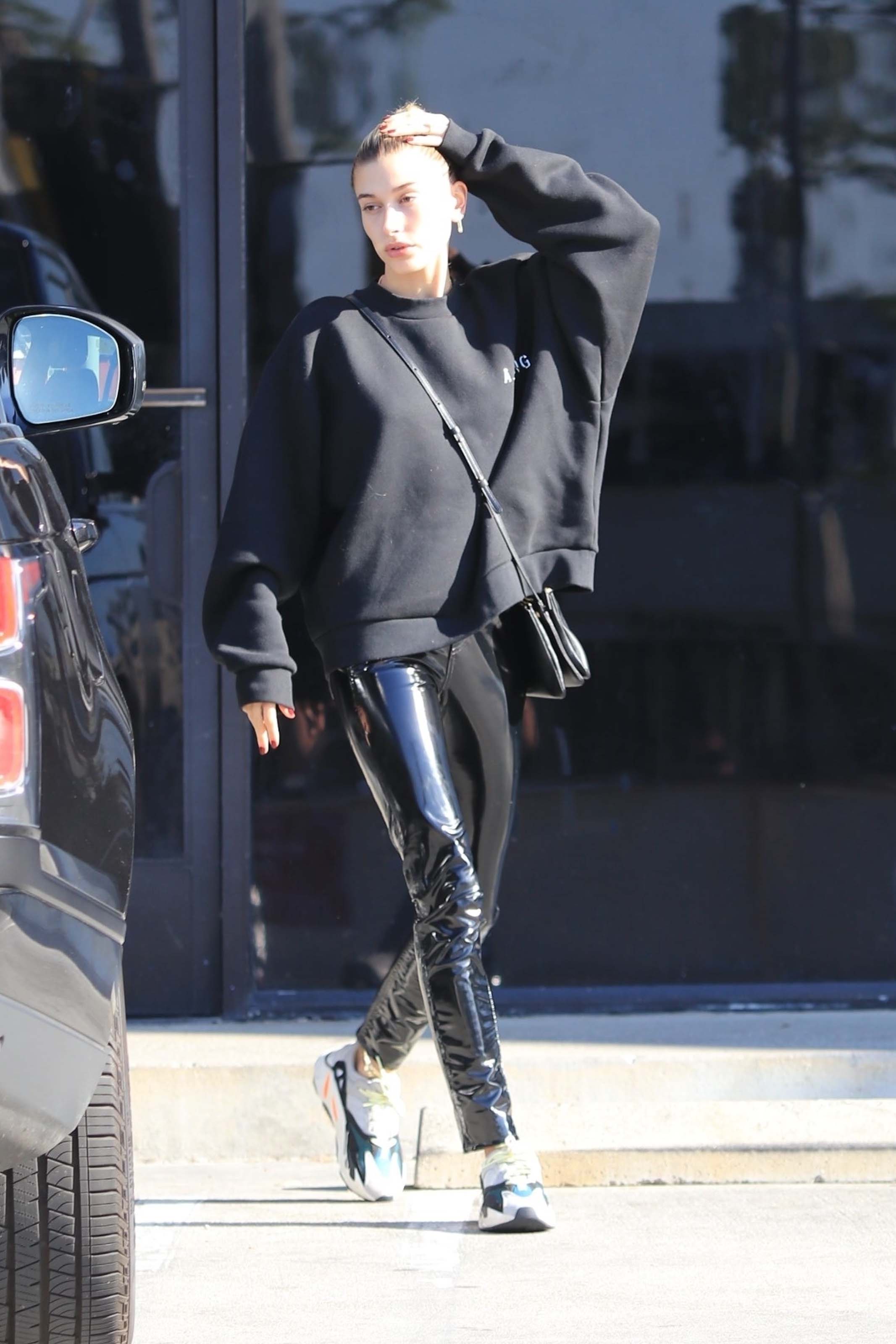 Hailey Baldwin is seen in Los Angeles